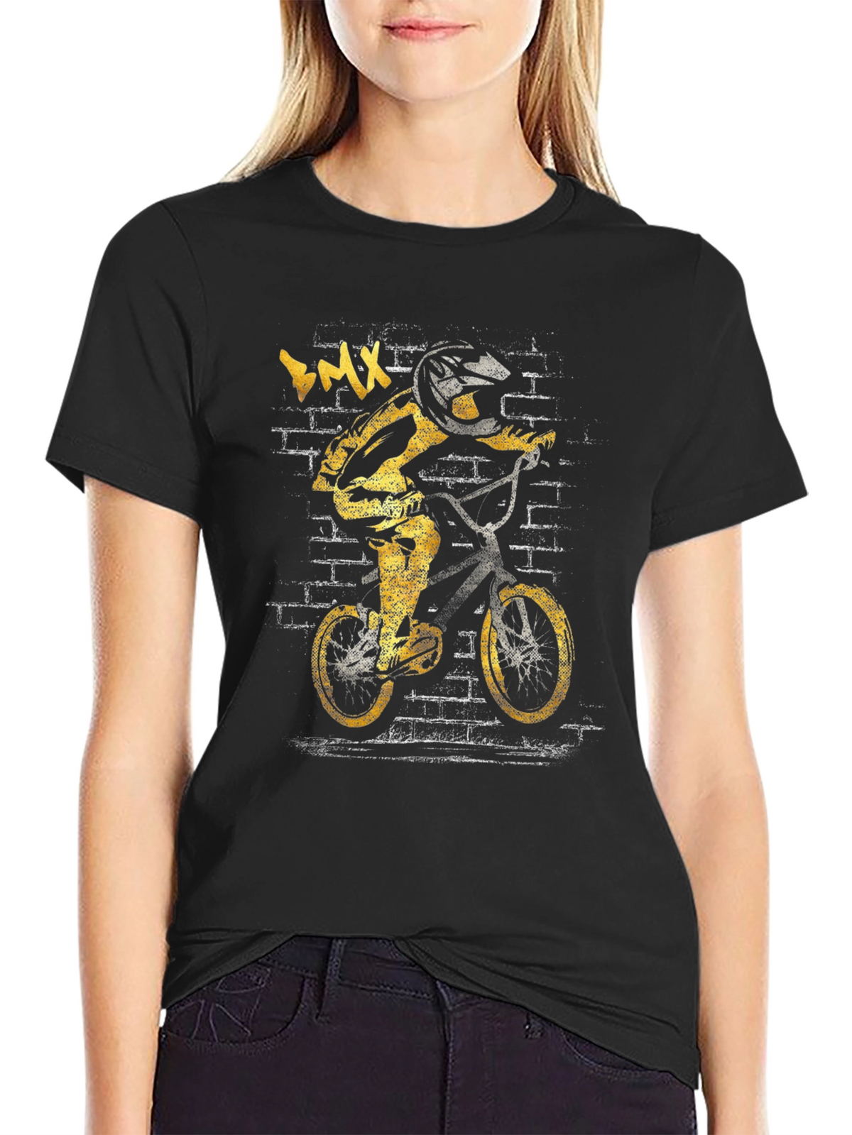 BMX Rider Graphic Tee - Cool Street Style