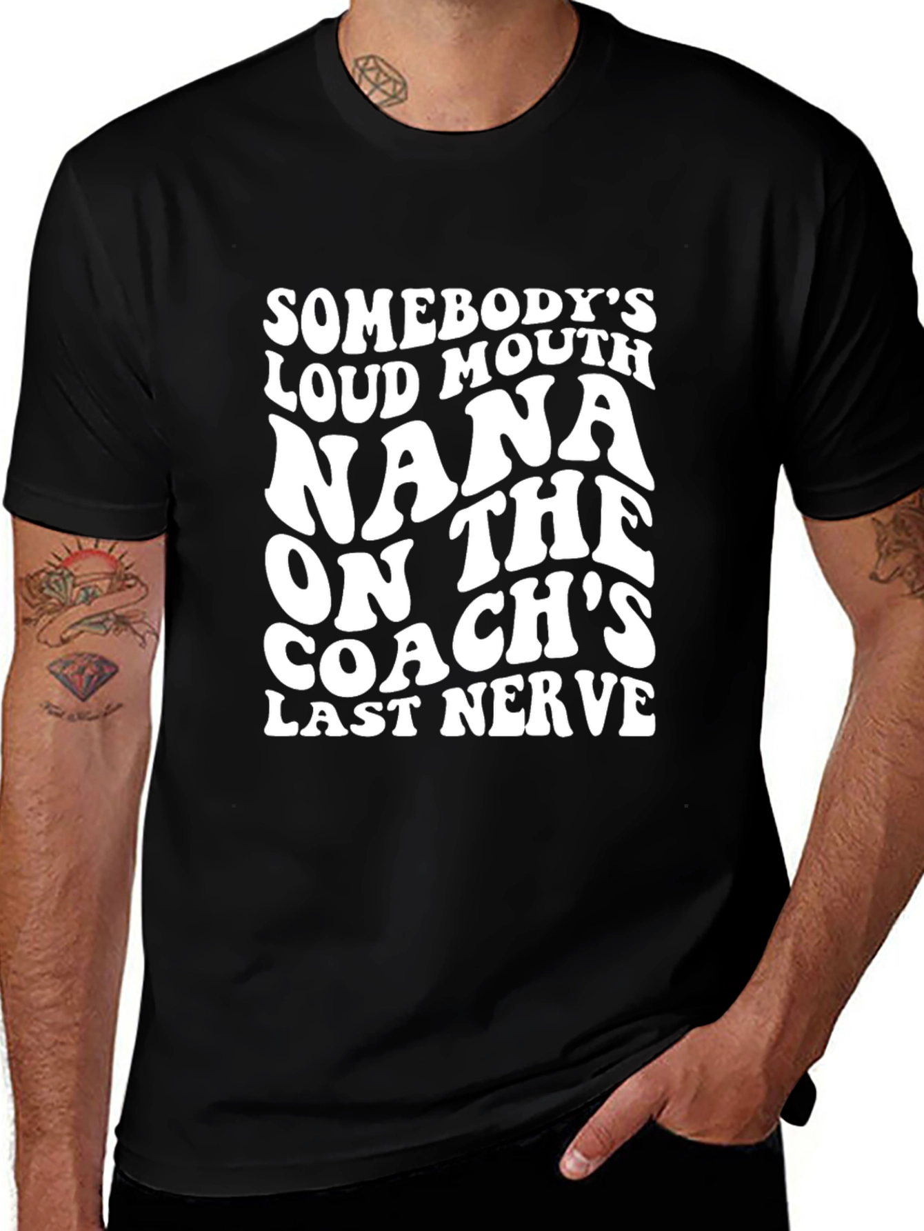 Funny Nana Coach T-Shirt Loud Mouth Mom Tee