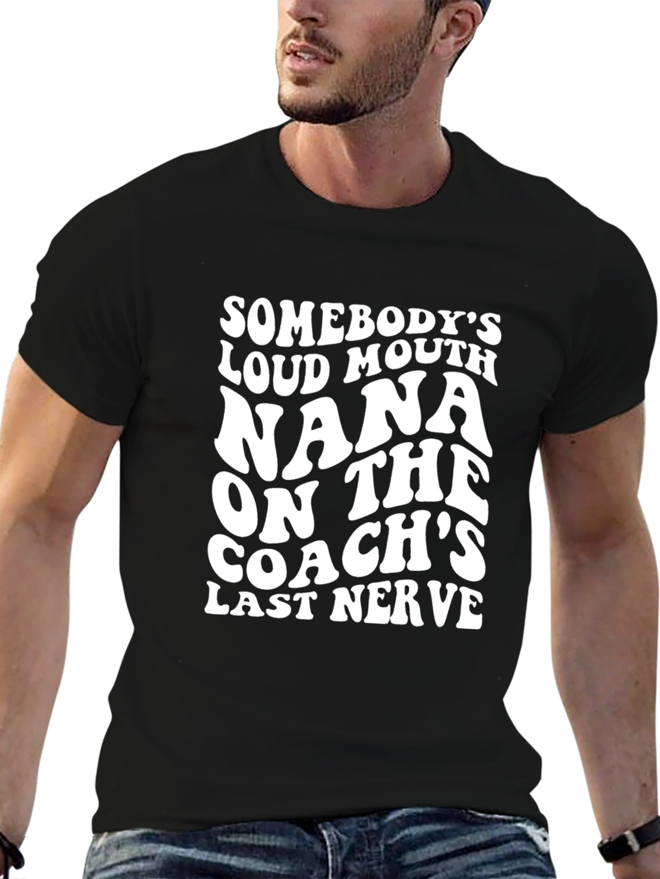 Funny Nana Coach T-Shirt Loud Mouth Mom Tee