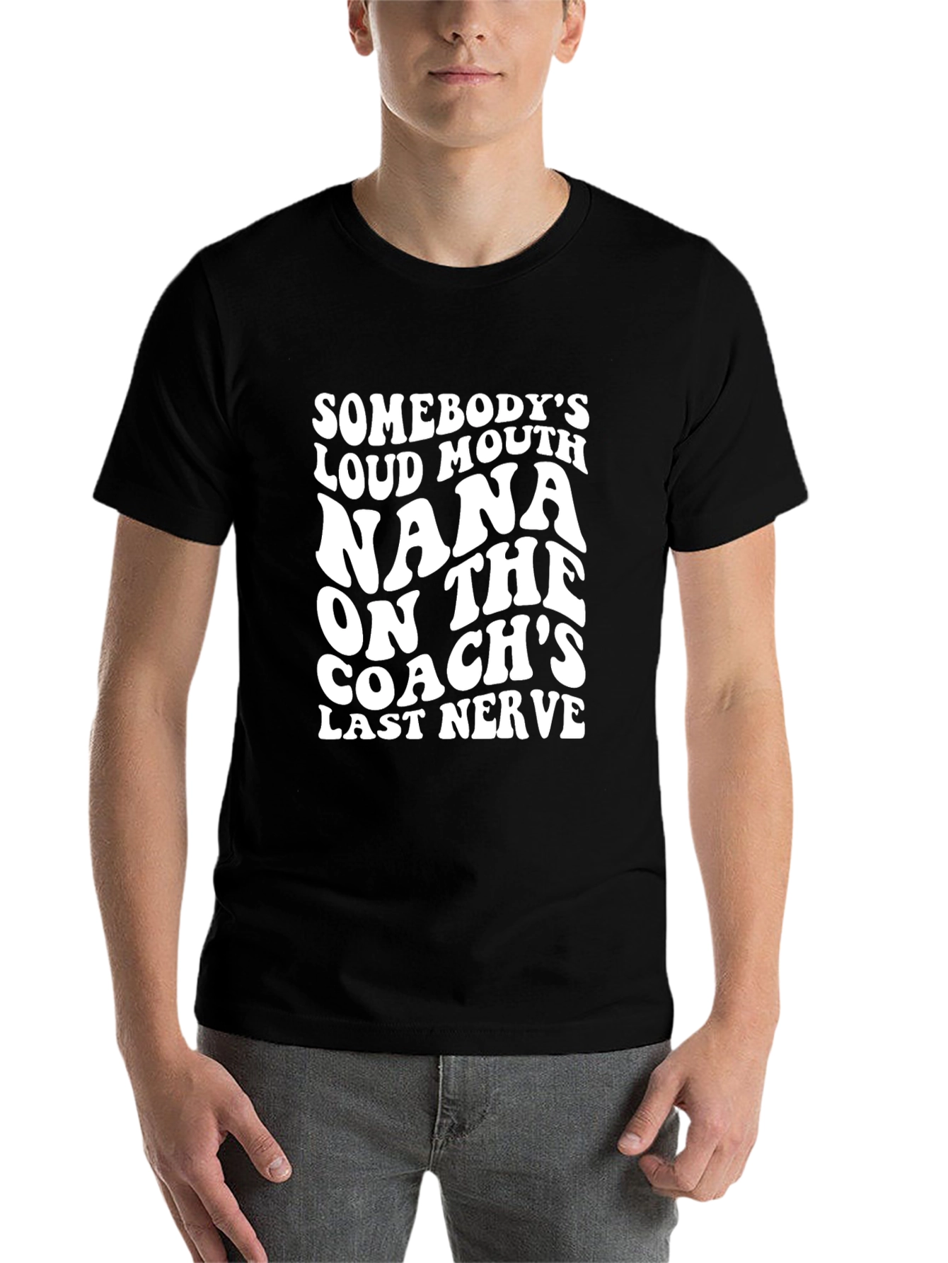 Funny Nana Coach T-Shirt Loud Mouth Mom Tee