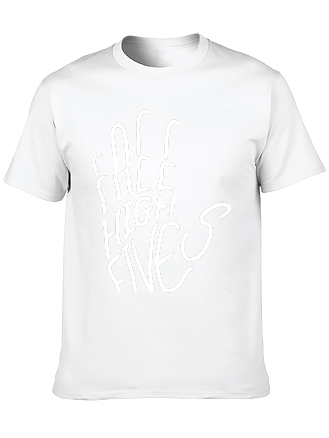 Free High Fives Black Tee - Casual Comfort