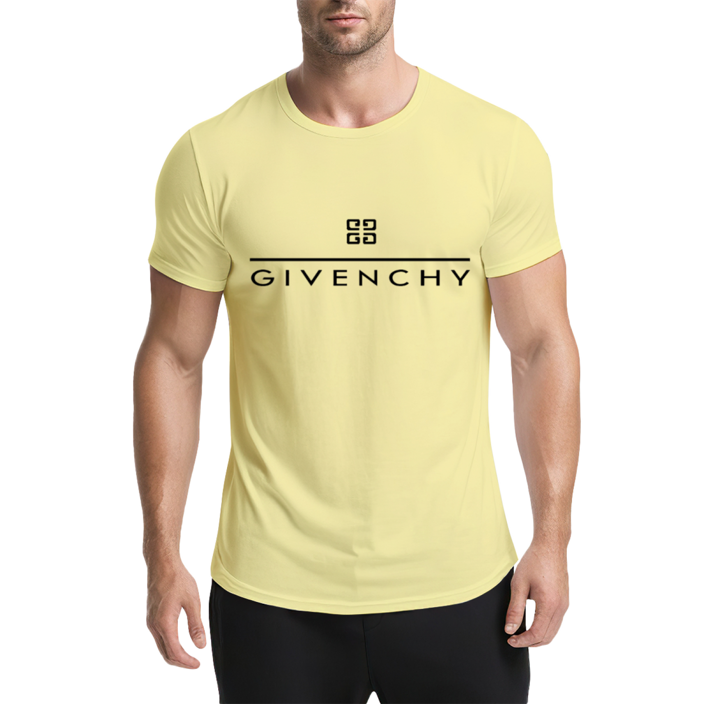 Luxury Brand GIVENCHY Minimal Logo Fashion Tee