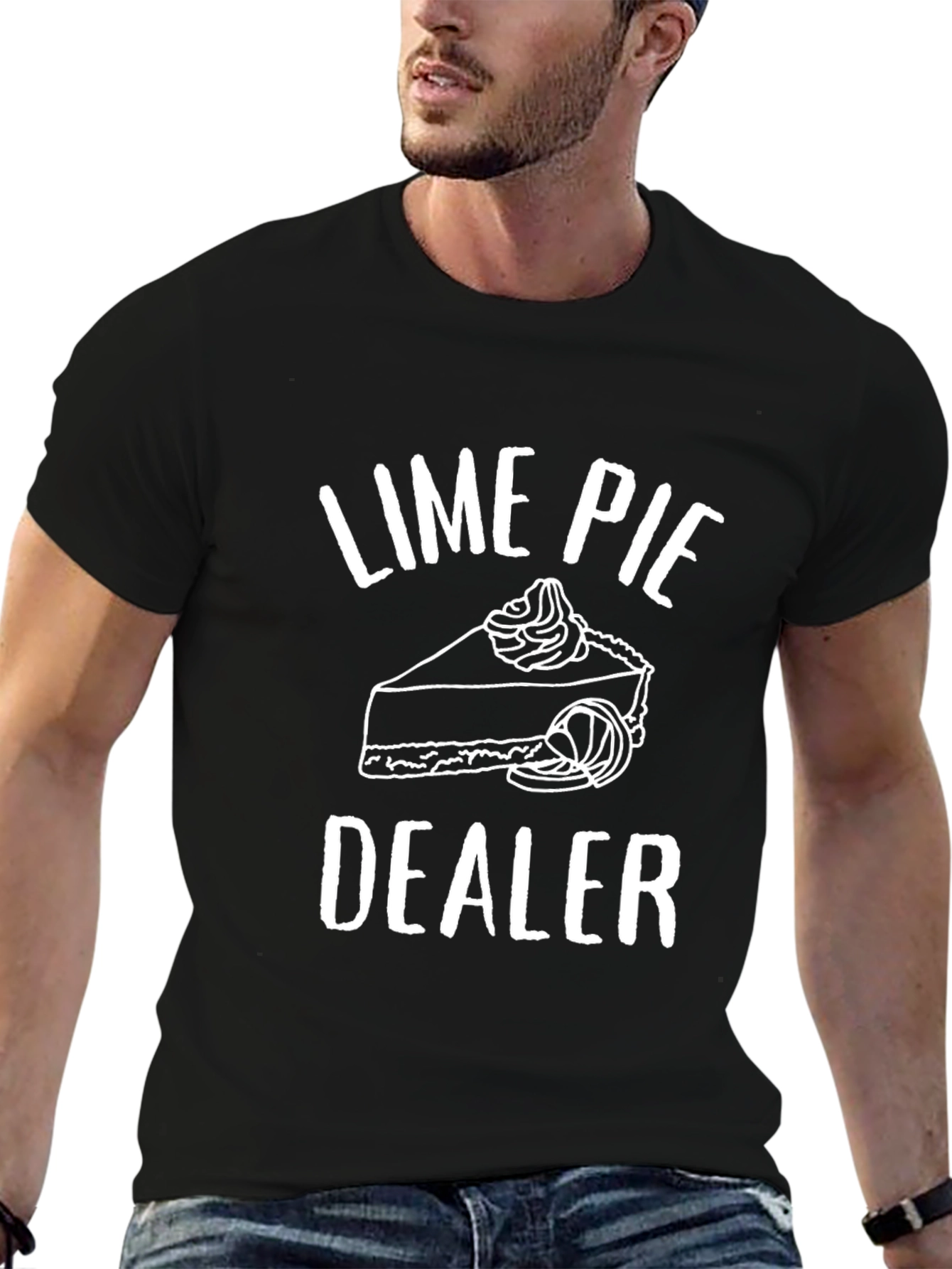 Lime Pie Dealer Graphic T-Shirt - Quirky Foodie Tee