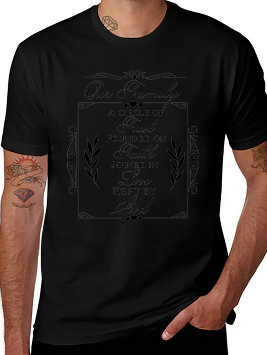 Family Faith Love Graphic T-Shirt