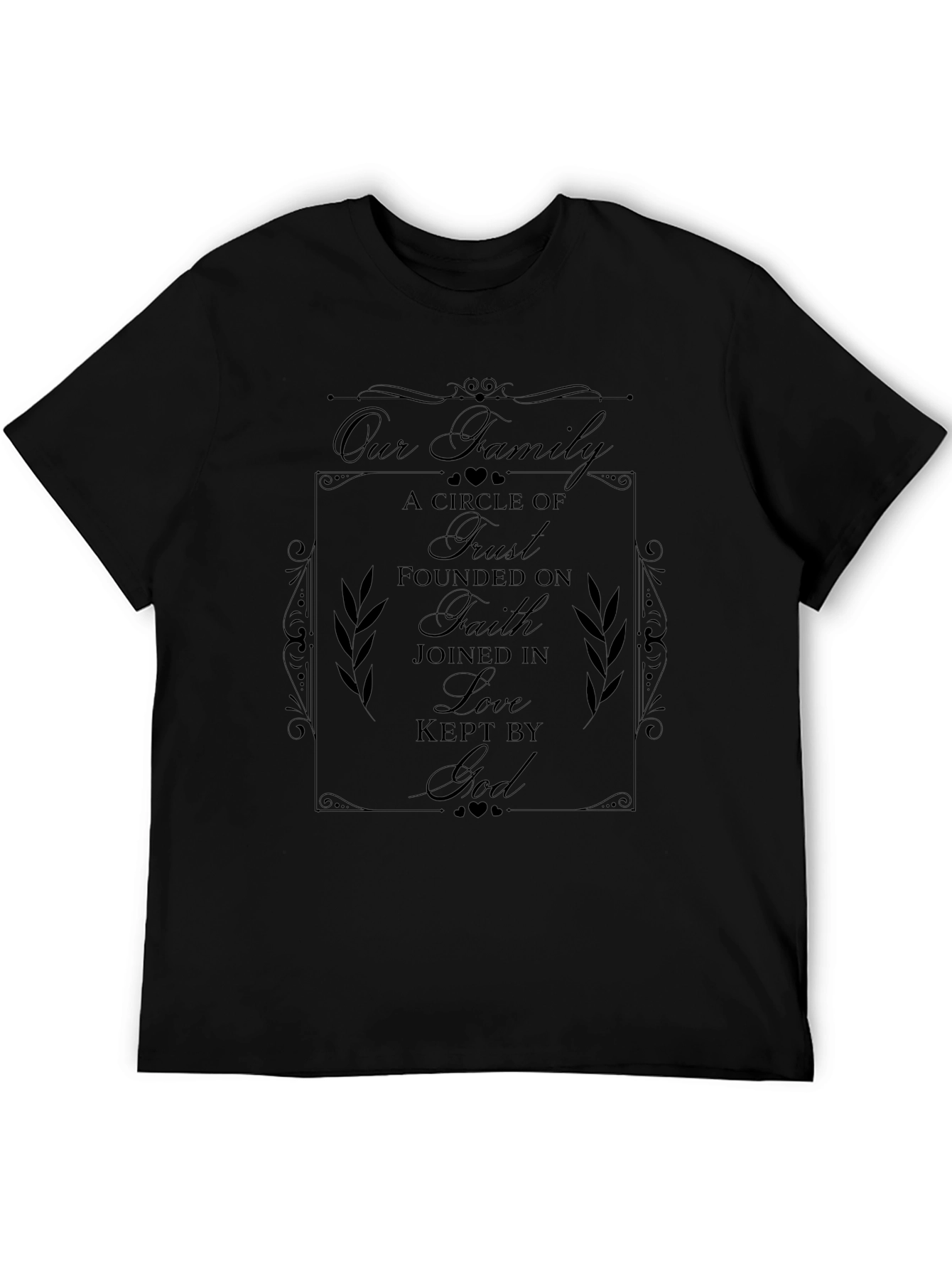 Family Faith Love Graphic T-Shirt