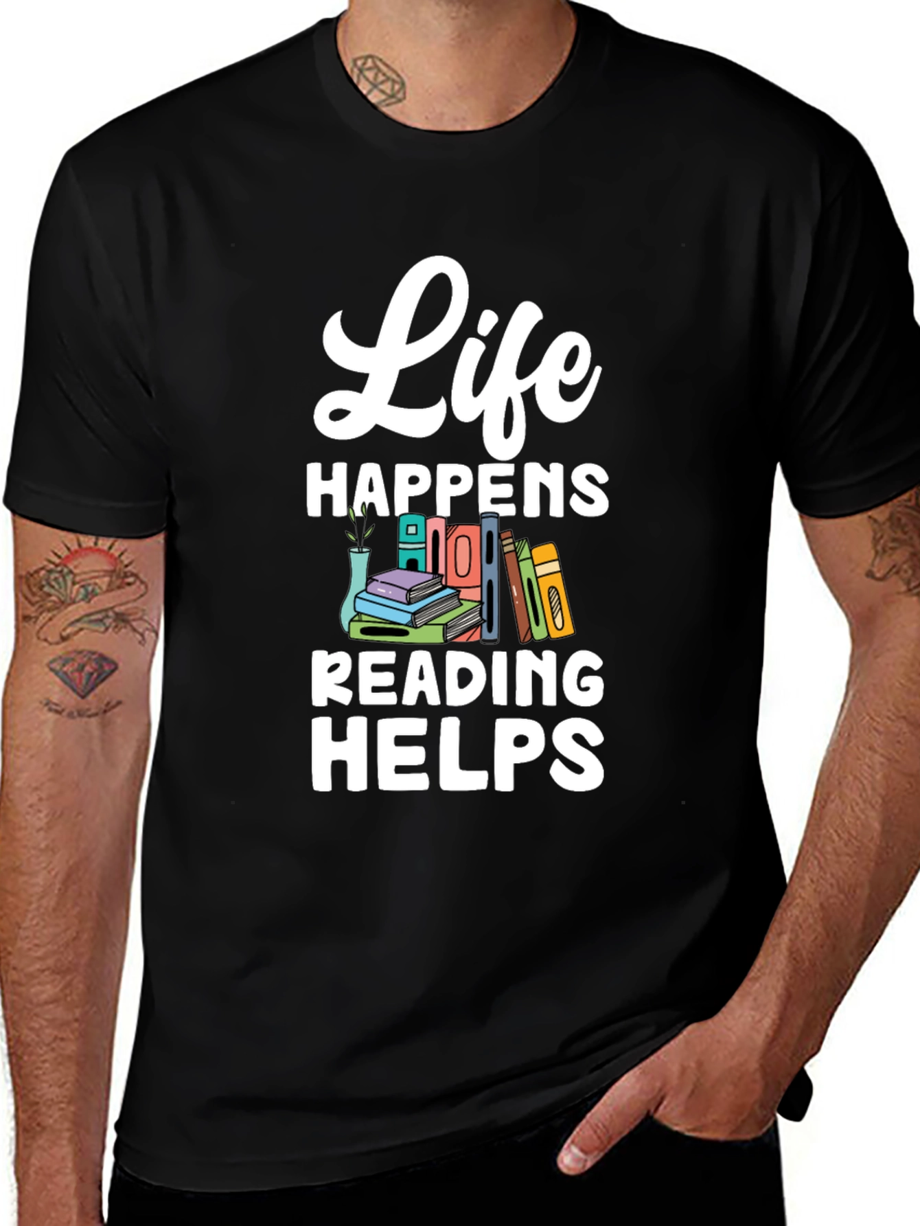 Life Happens Reading Helps T-Shirt