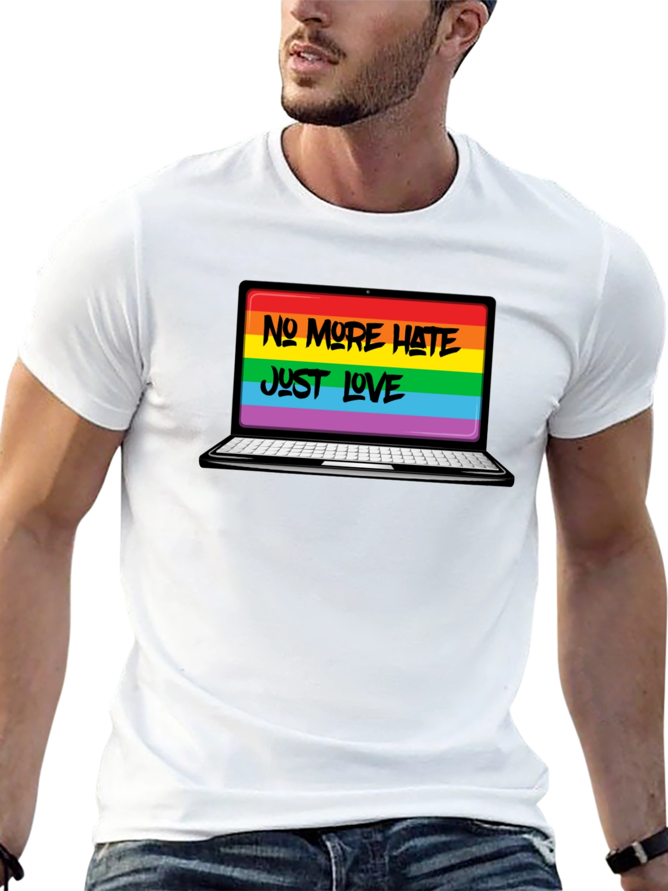 No More Hate Just Love LGBTQ+ T-Shirt