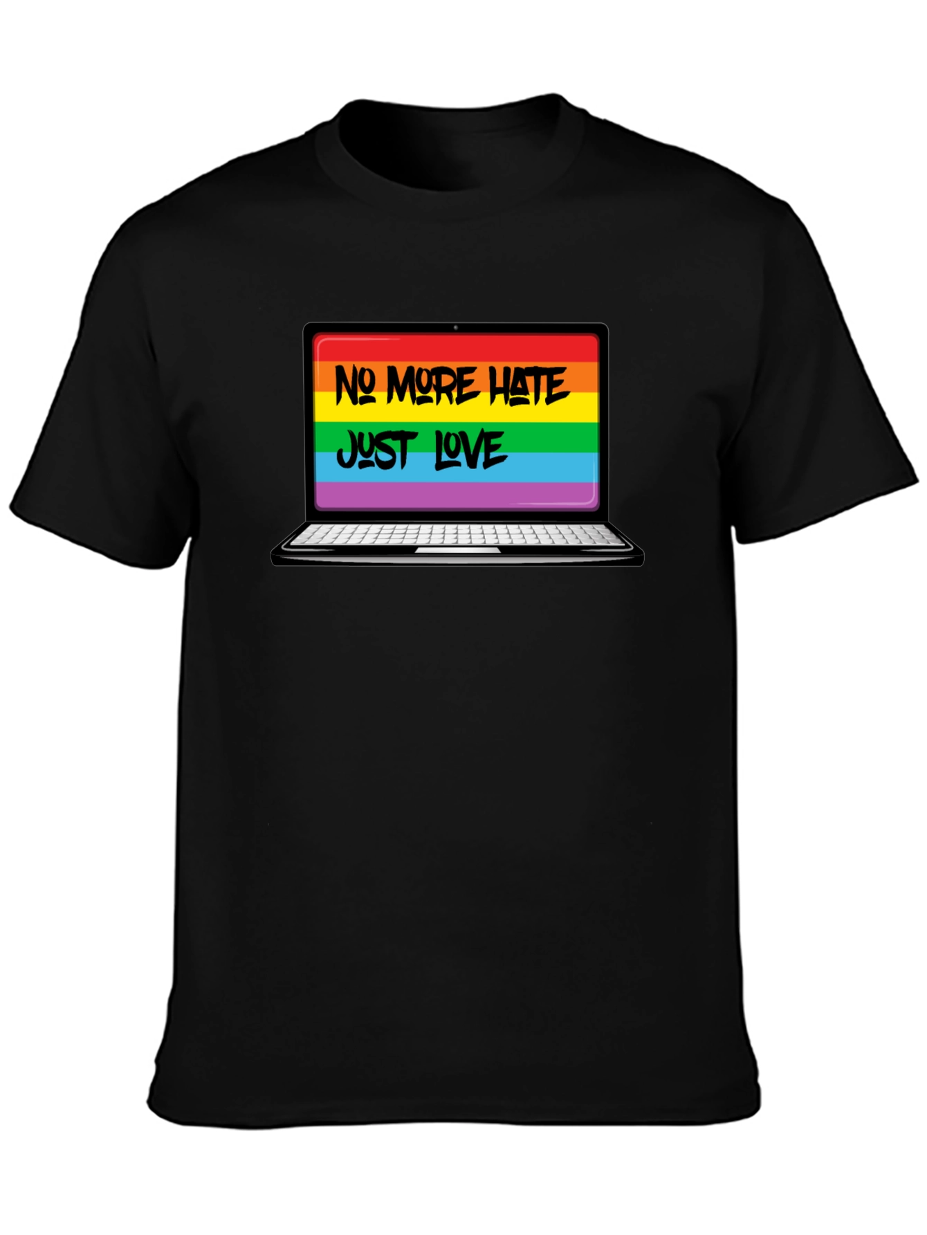 No More Hate Just Love LGBTQ+ T-Shirt