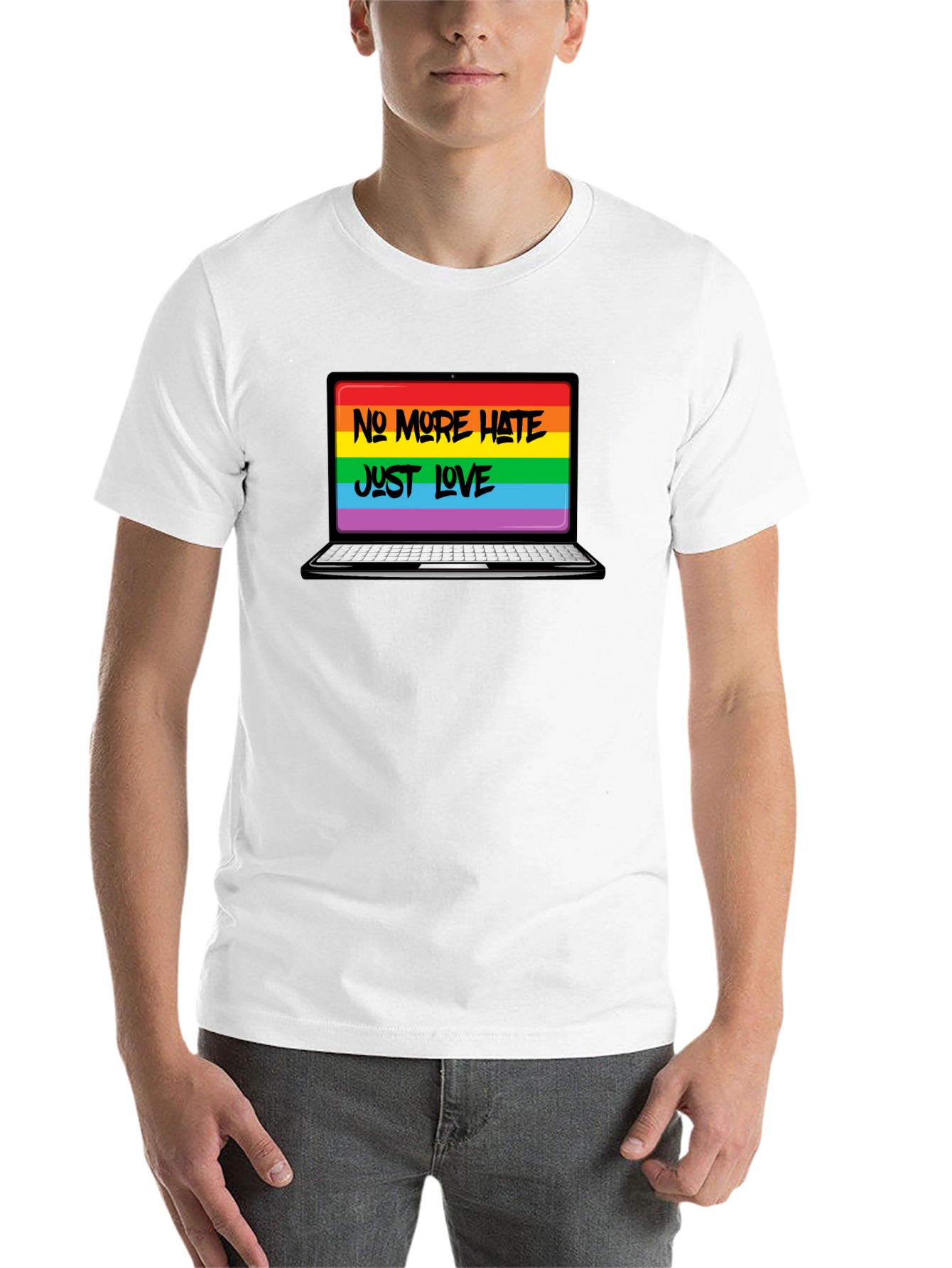 No More Hate Just Love LGBTQ+ T-Shirt