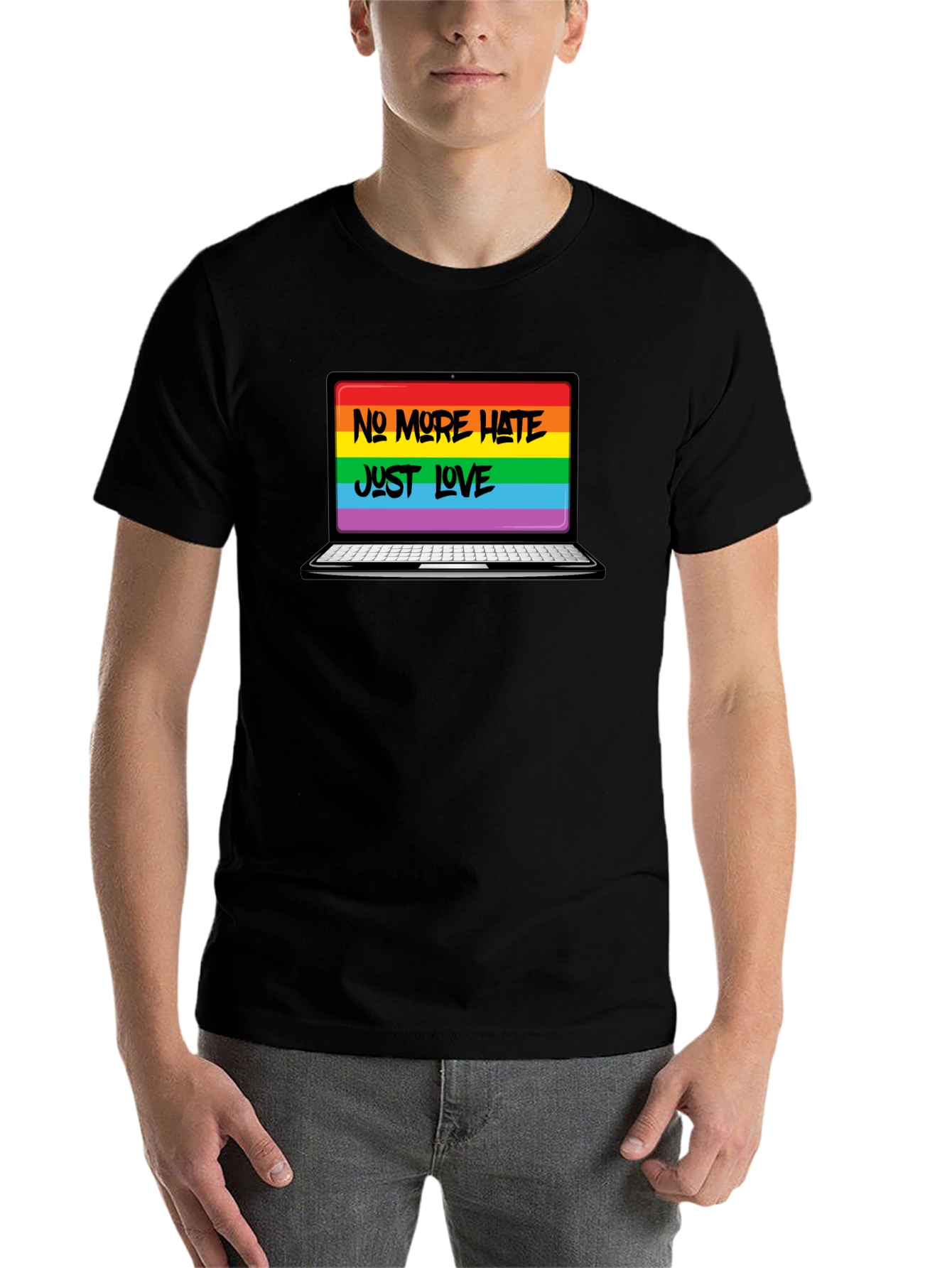 No More Hate Just Love LGBTQ+ T-Shirt