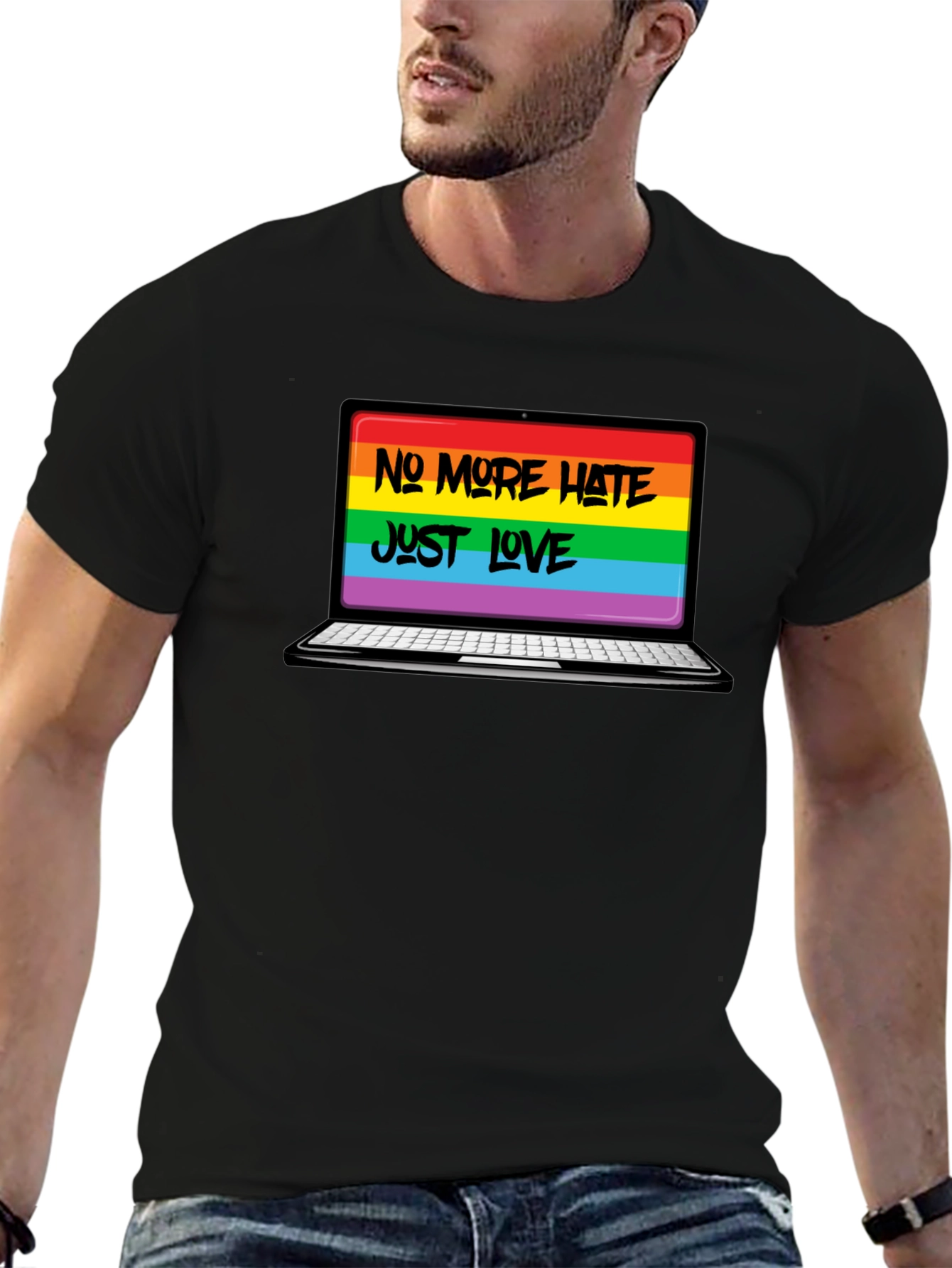 No More Hate Just Love LGBTQ+ T-Shirt