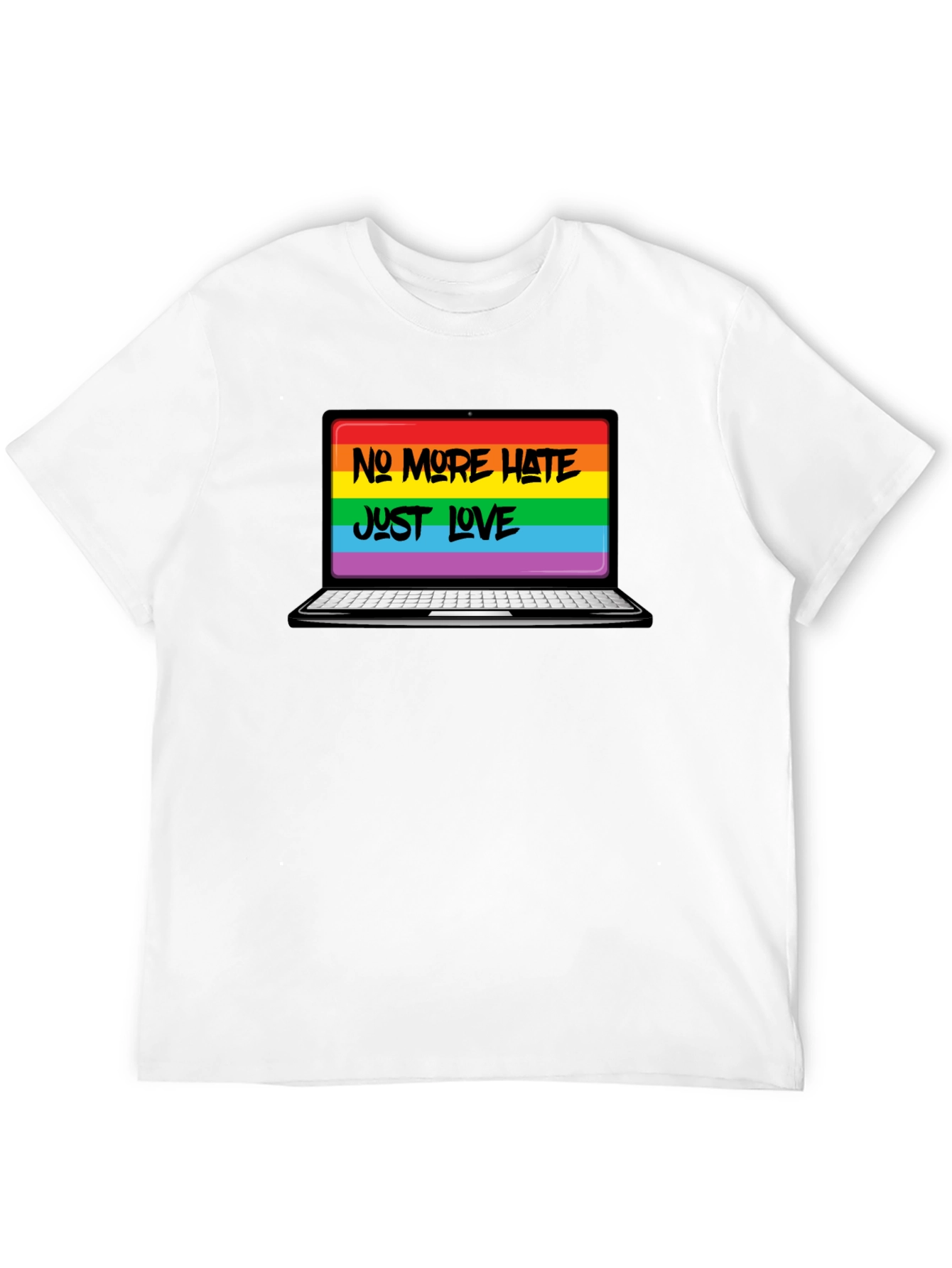 No More Hate Just Love LGBTQ+ T-Shirt