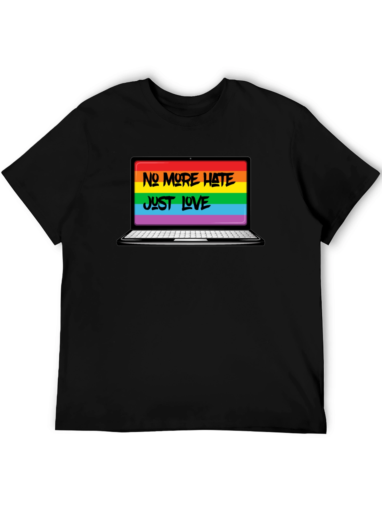No More Hate Just Love LGBTQ+ T-Shirt