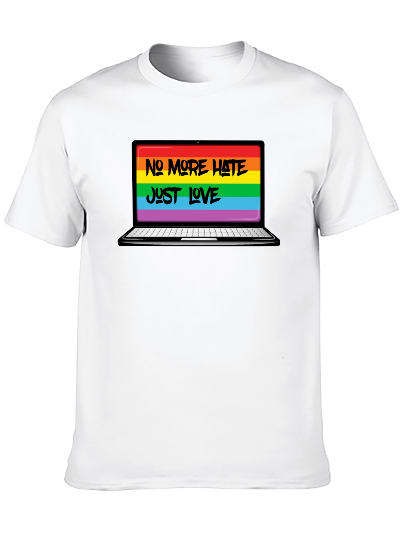 No More Hate Just Love LGBTQ+ T-Shirt