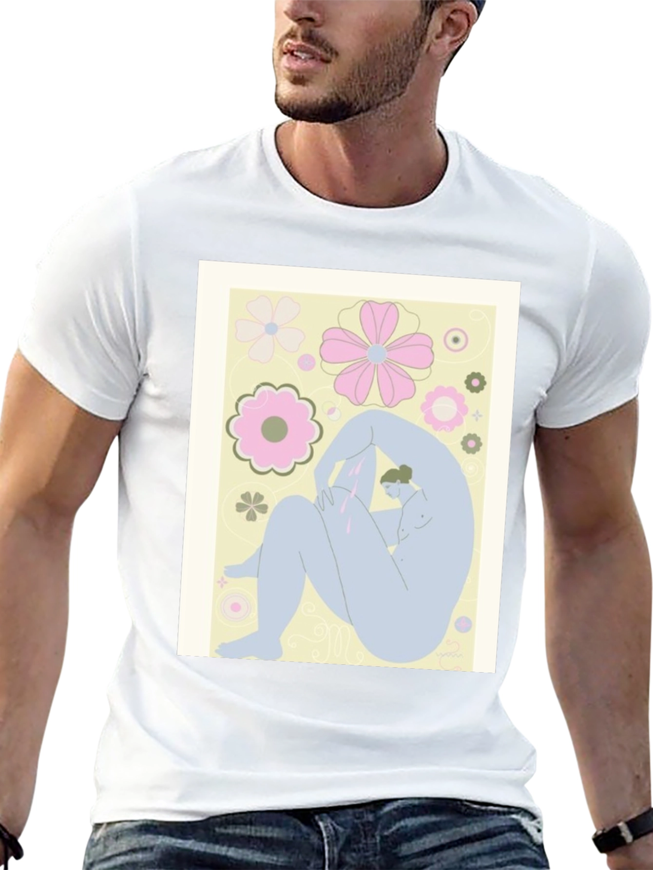 Abstract Art Tee - Black Graphic T-Shirt