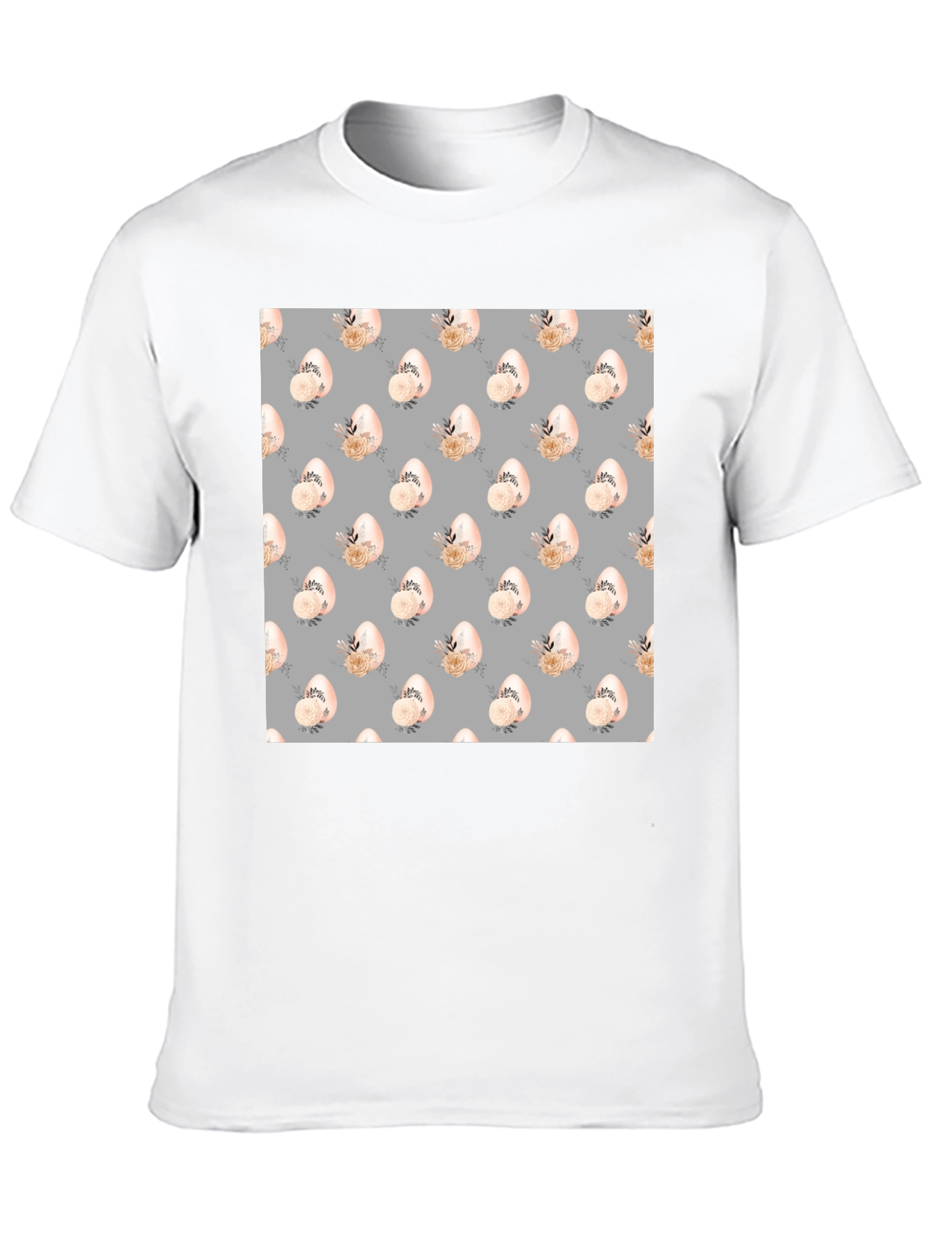 Floral Easter Egg Pattern T-Shirt