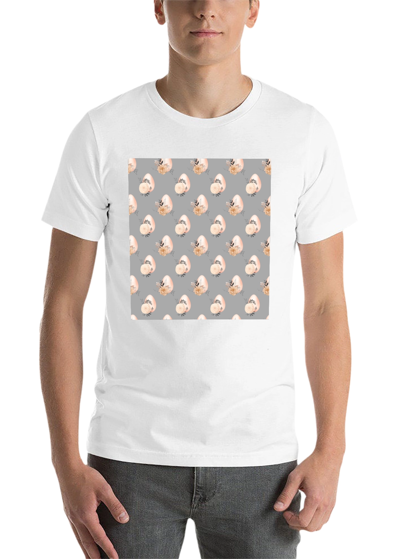 Floral Easter Egg Pattern T-Shirt