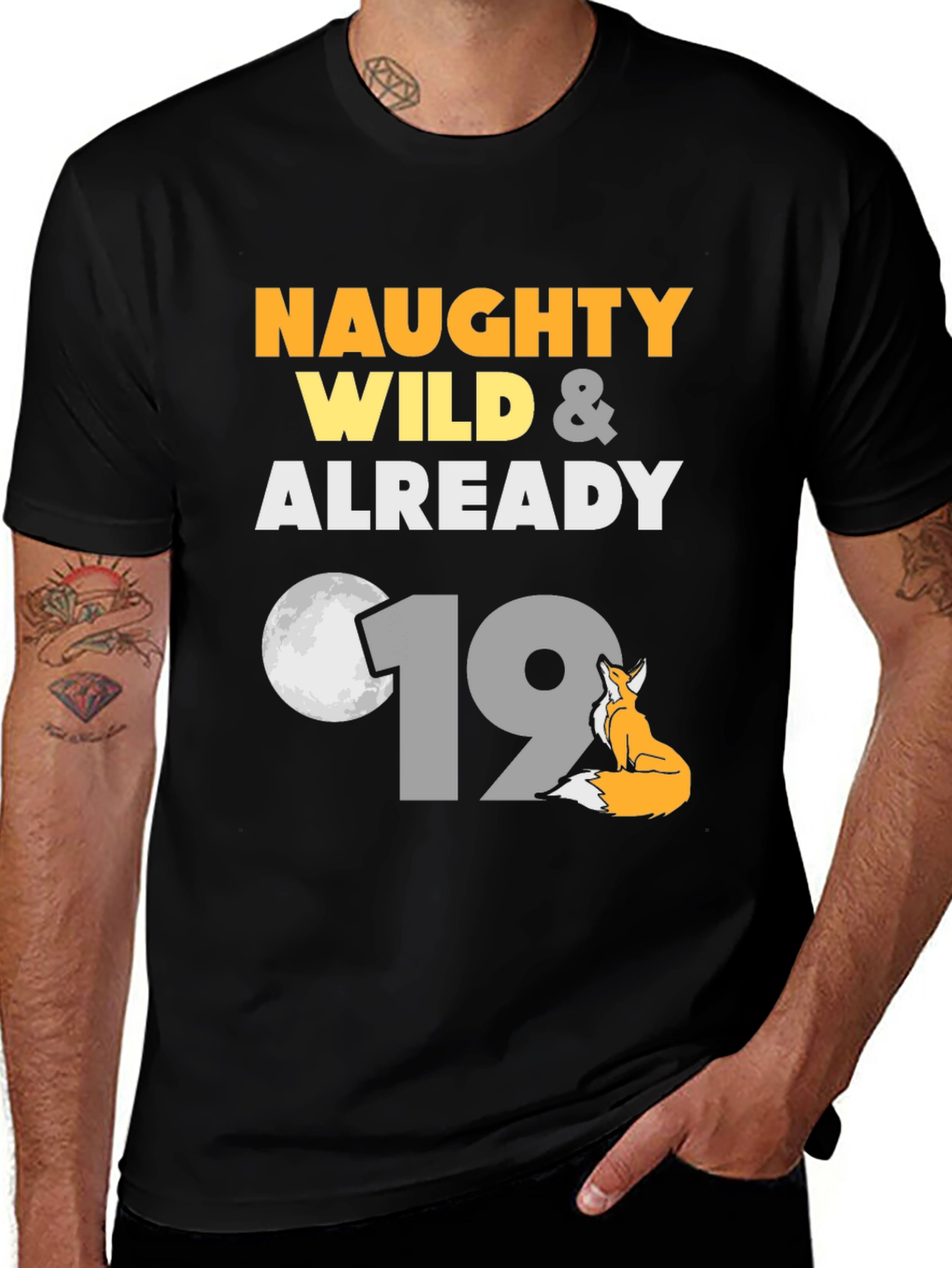 Naughty Wild 19th Birthday Graphic Tee