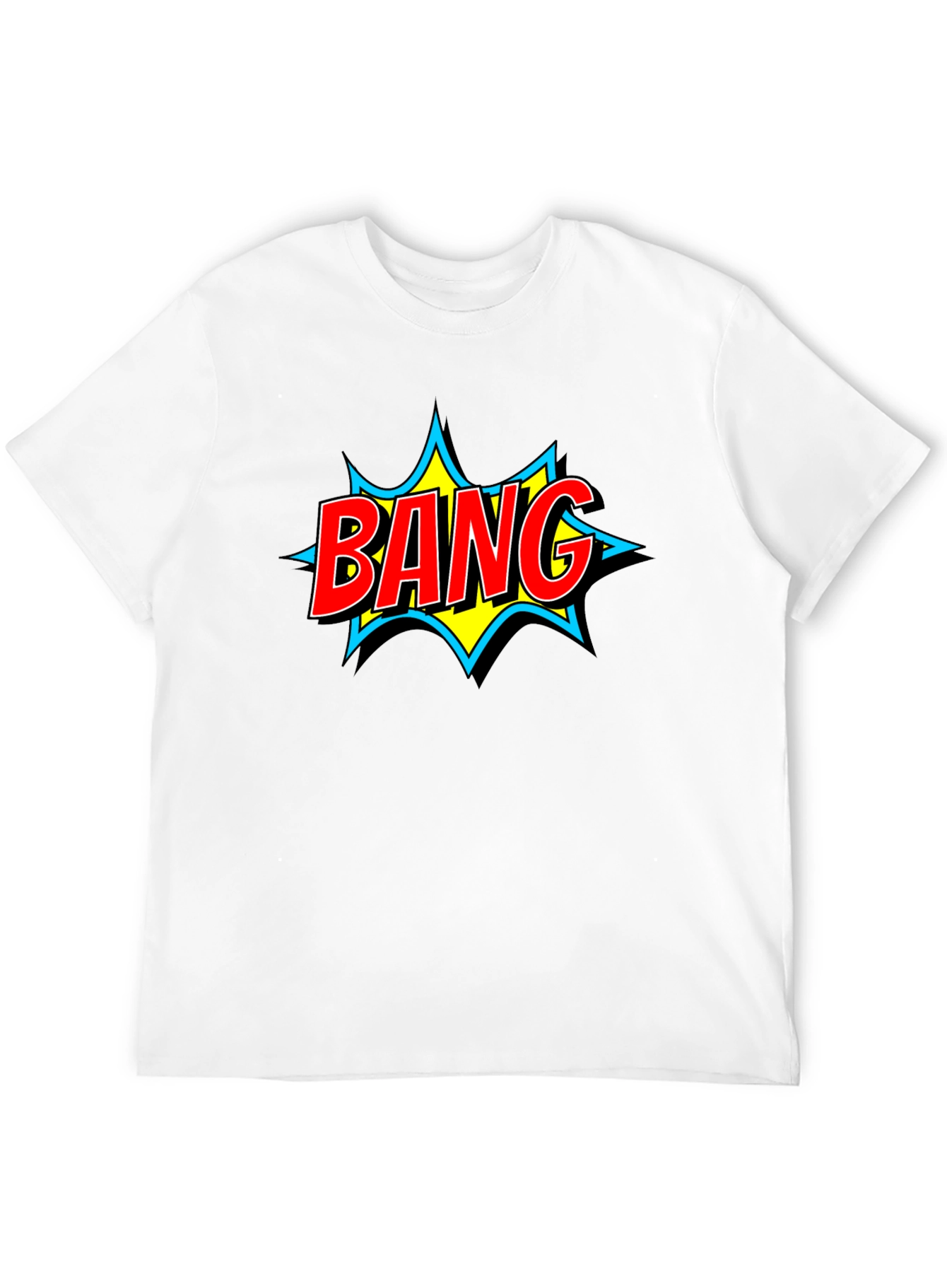 Bang! Comic Book Style Graphic Tee - Black