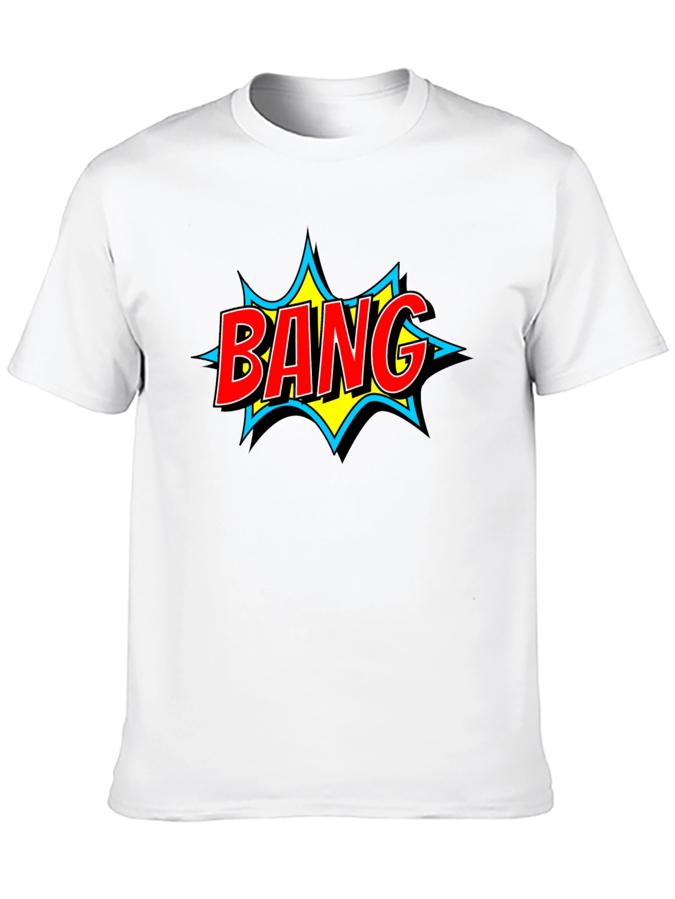 Bang! Comic Book Style Graphic Tee - Black