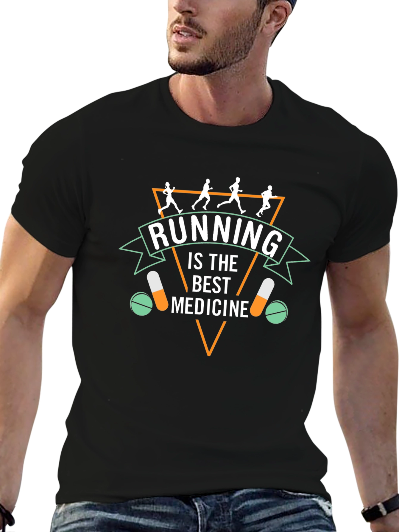 Running is the Best Medicine Graphic Tee