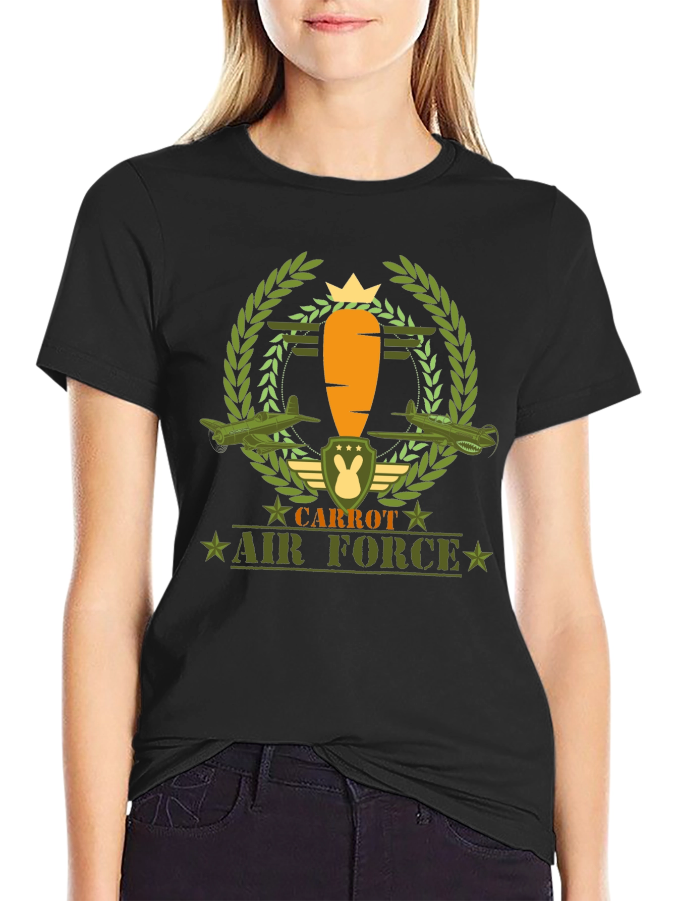 Carrot Air Force Graphic Tee