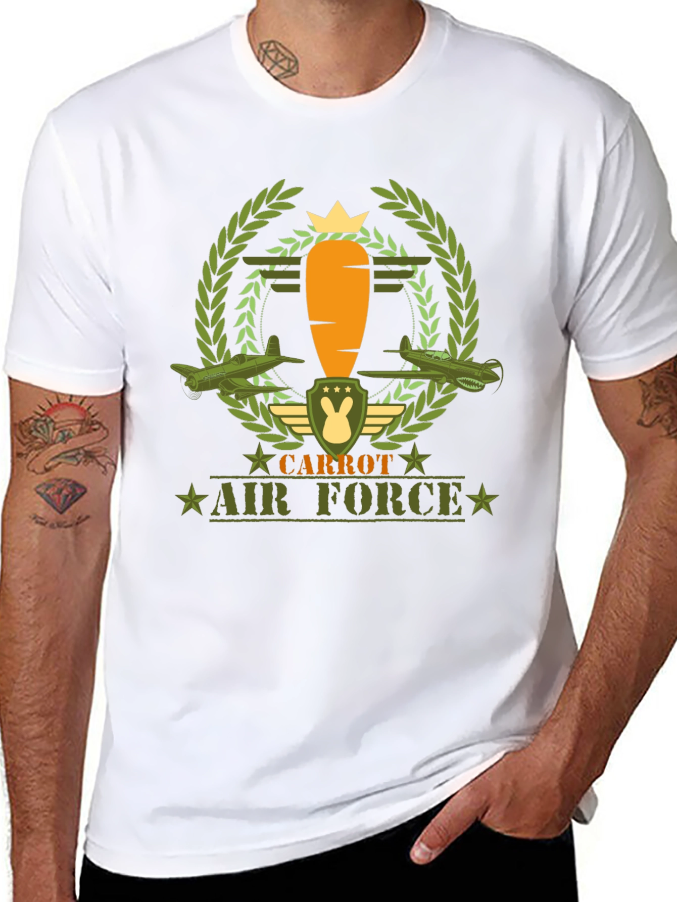Carrot Air Force Graphic Tee