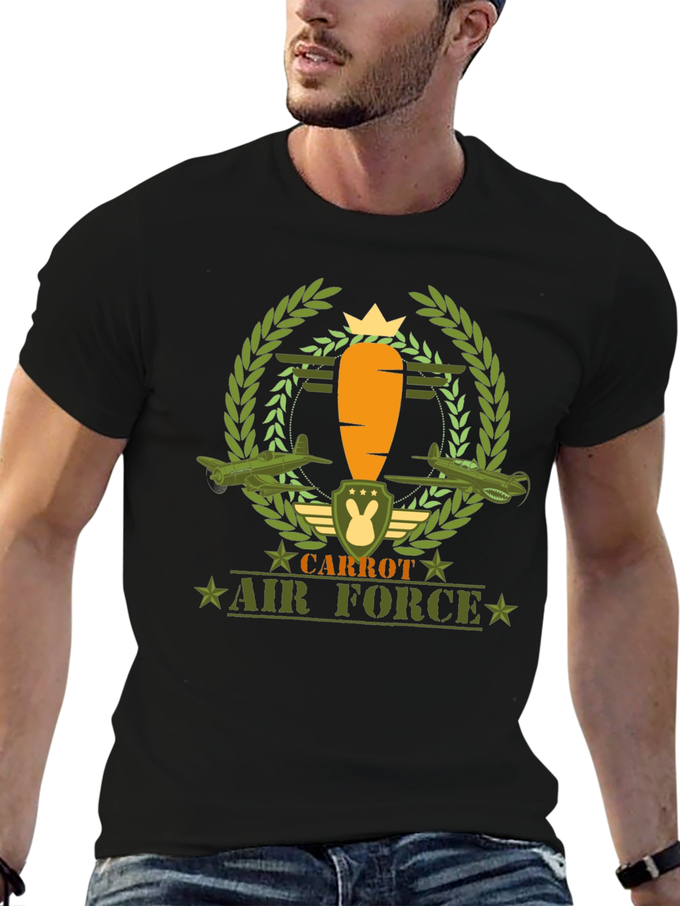 Carrot Air Force Graphic Tee