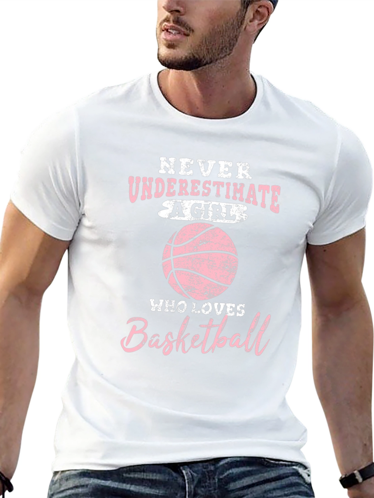 Basketball Girl T-Shirt - Never Underestimate