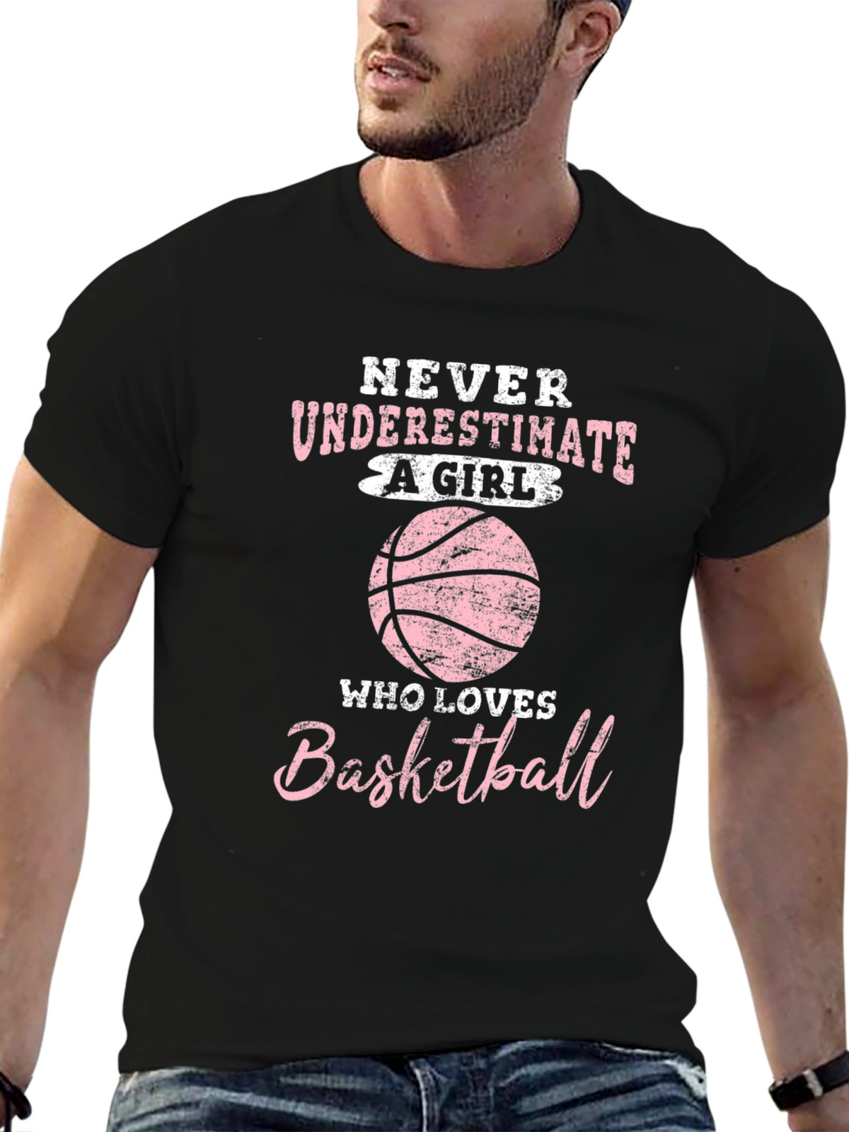 Basketball Girl T-Shirt - Never Underestimate