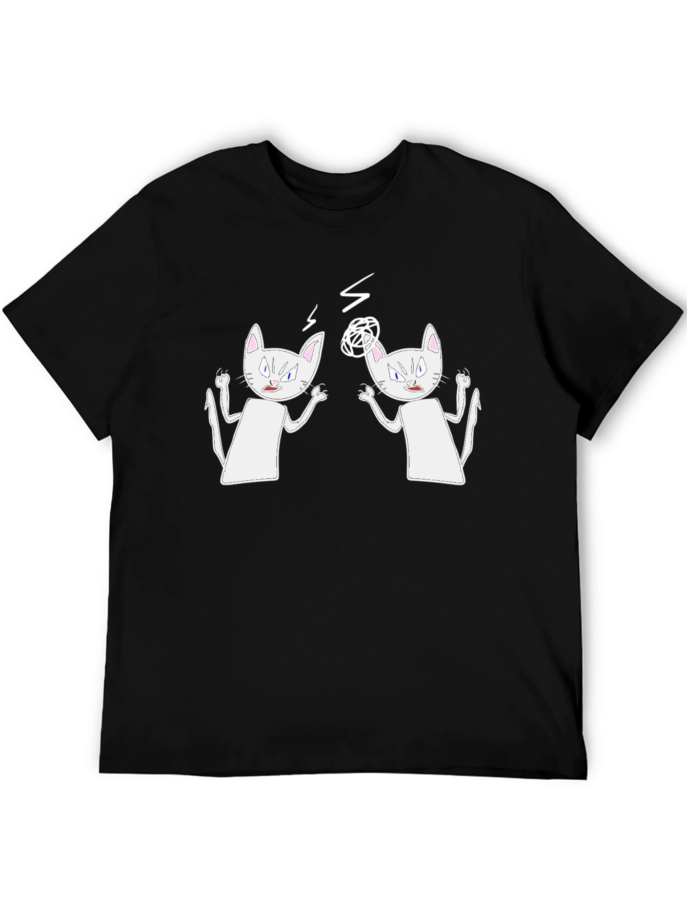 Quarrelsome Cats Graphic T-Shirt