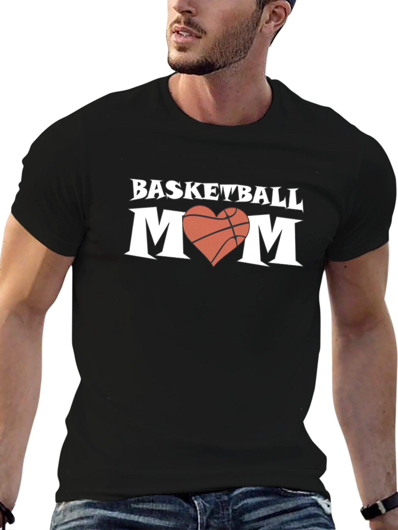Basketball Mom Graphic T-Shirt