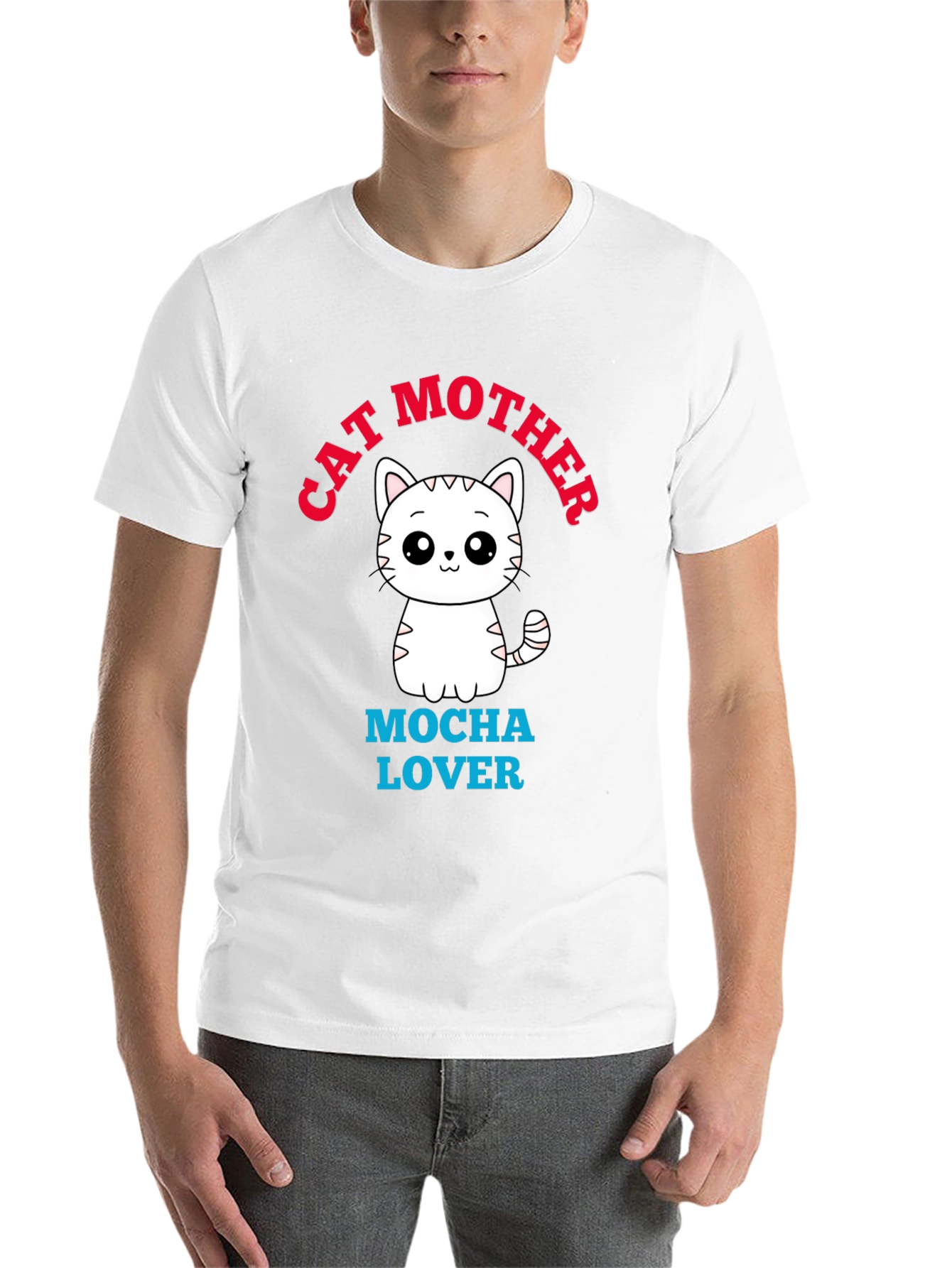 Cute Cat Mother Mocha Lover Graphic Tee