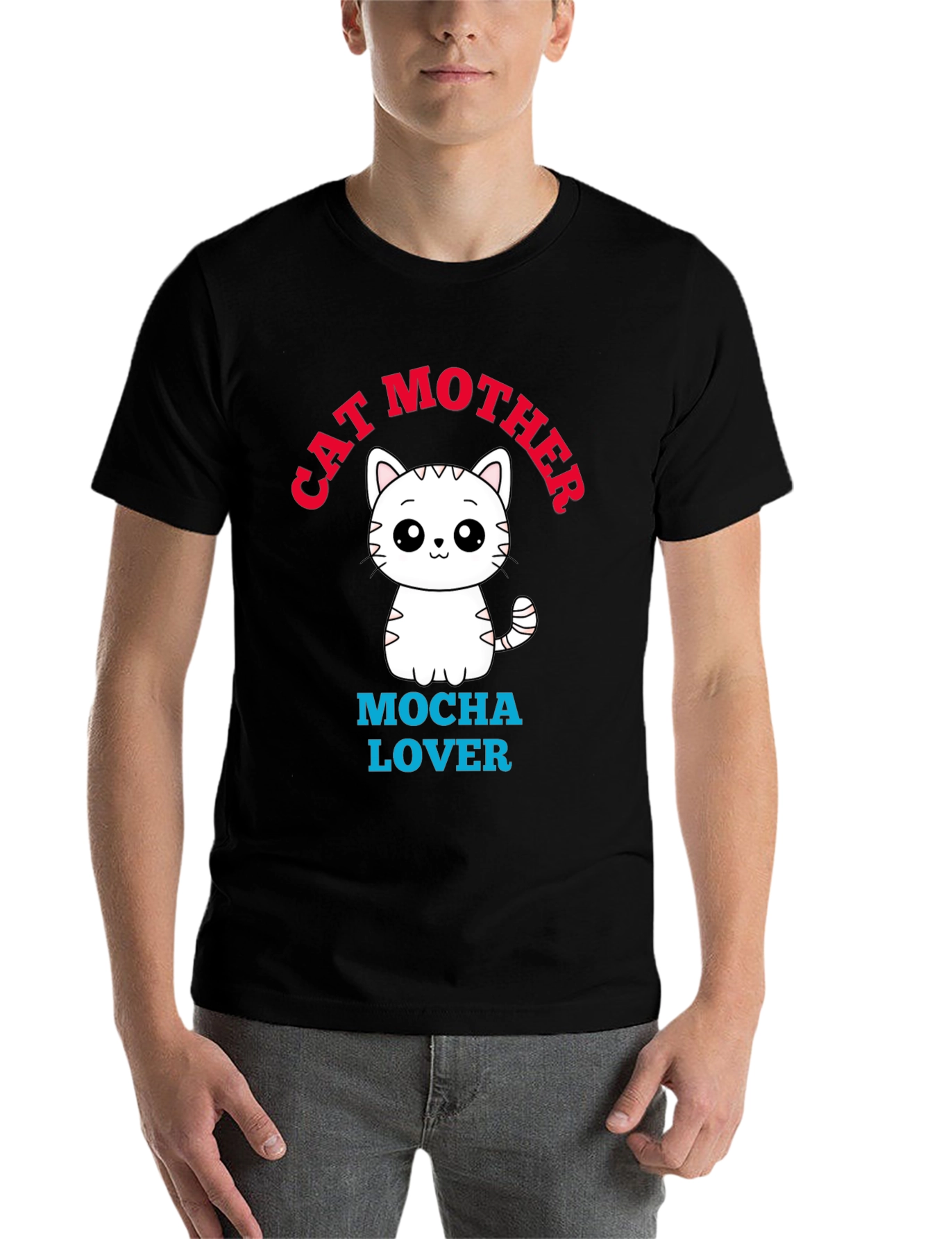 Cute Cat Mother Mocha Lover Graphic Tee