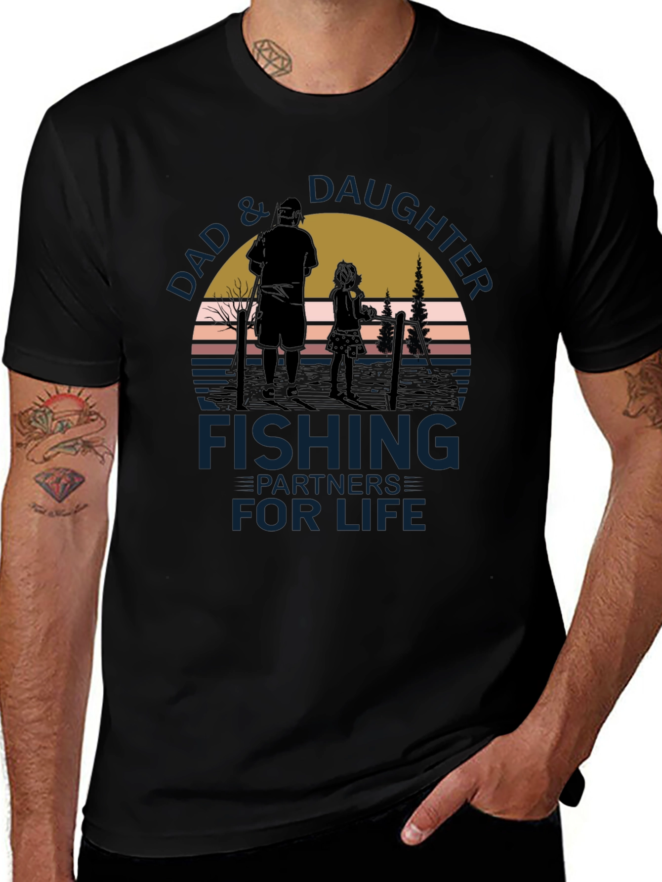 Dad & Daughter Fishing Partners for Life T-Shirt