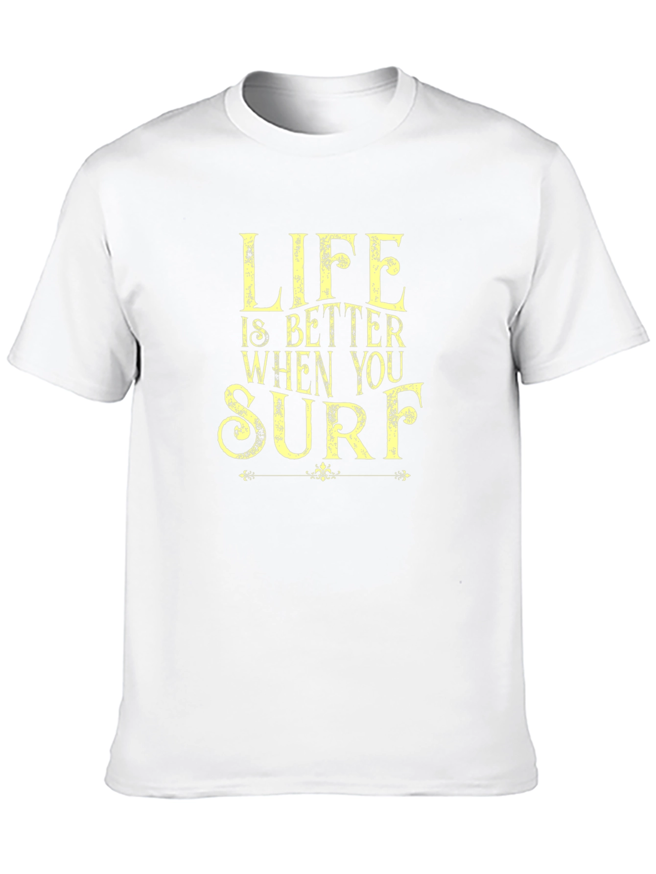 Life Is Better When You Surf Black T-Shirt