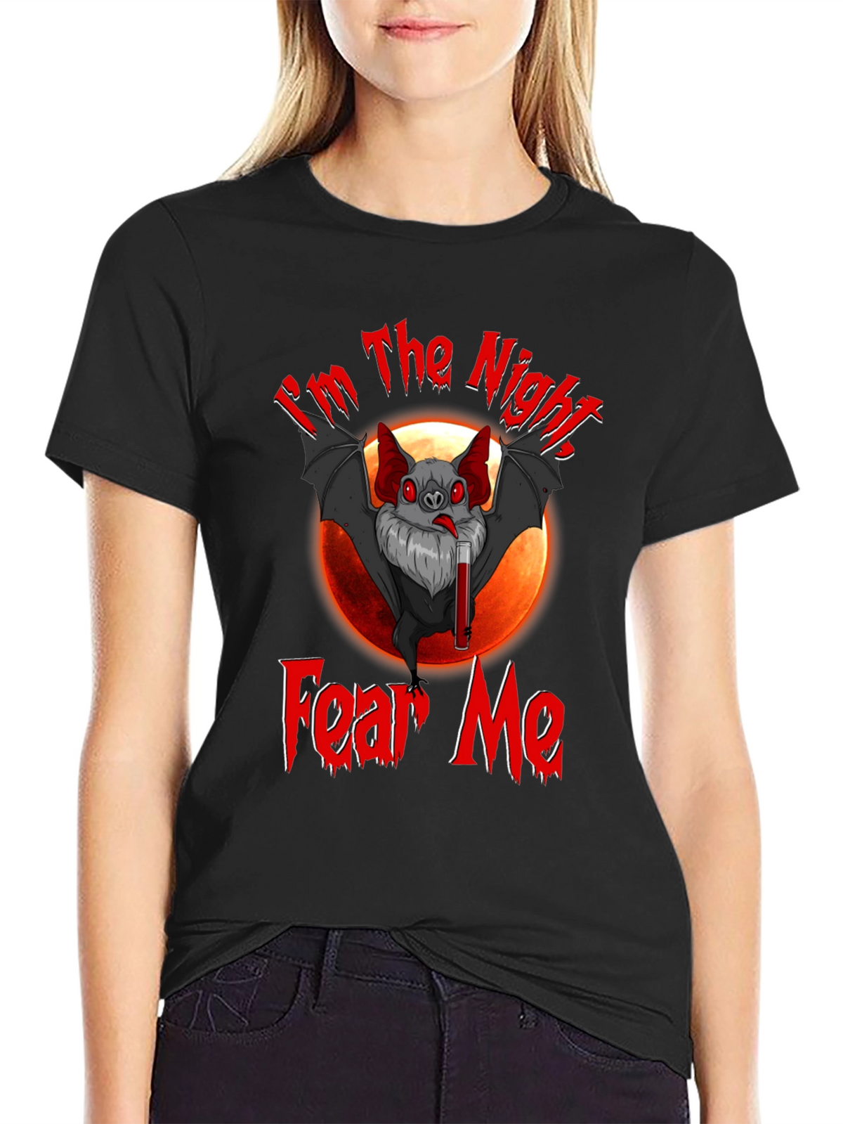 Im The Night Fear Me Bat Graphic T-Shirt
