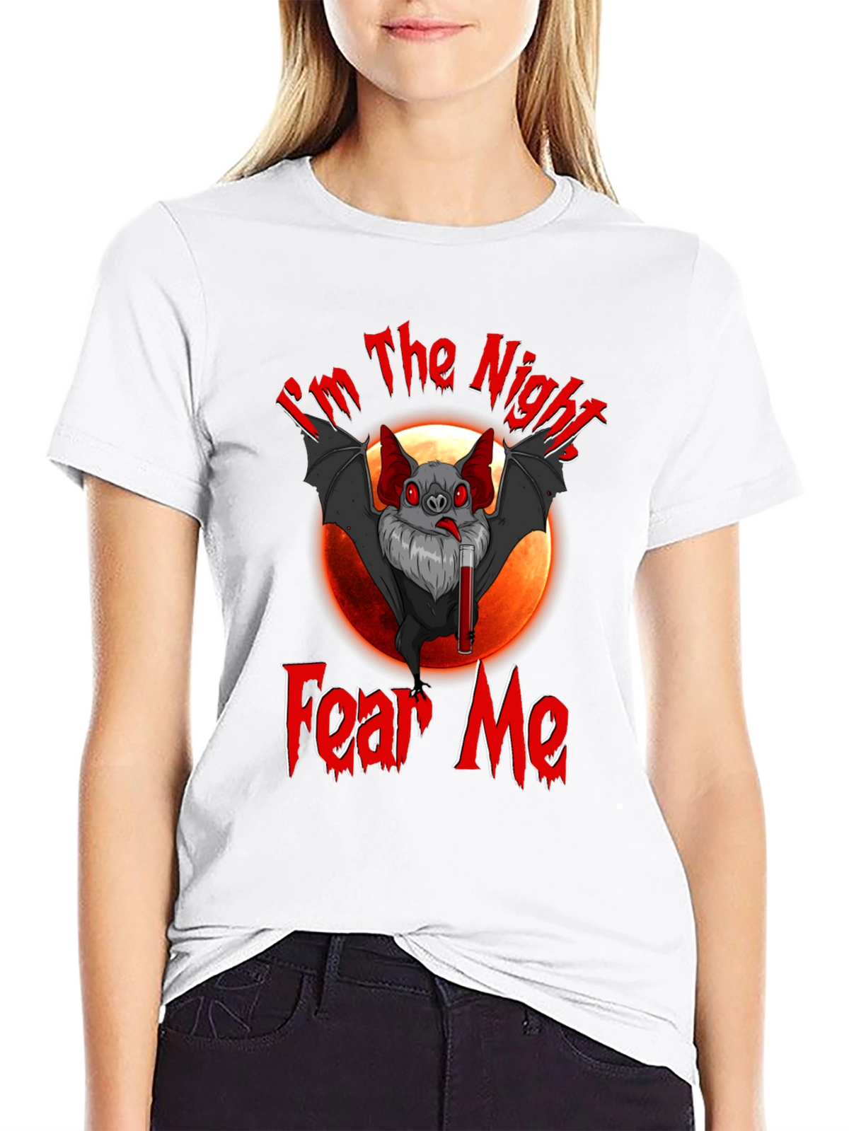 Im The Night Fear Me Bat Graphic T-Shirt