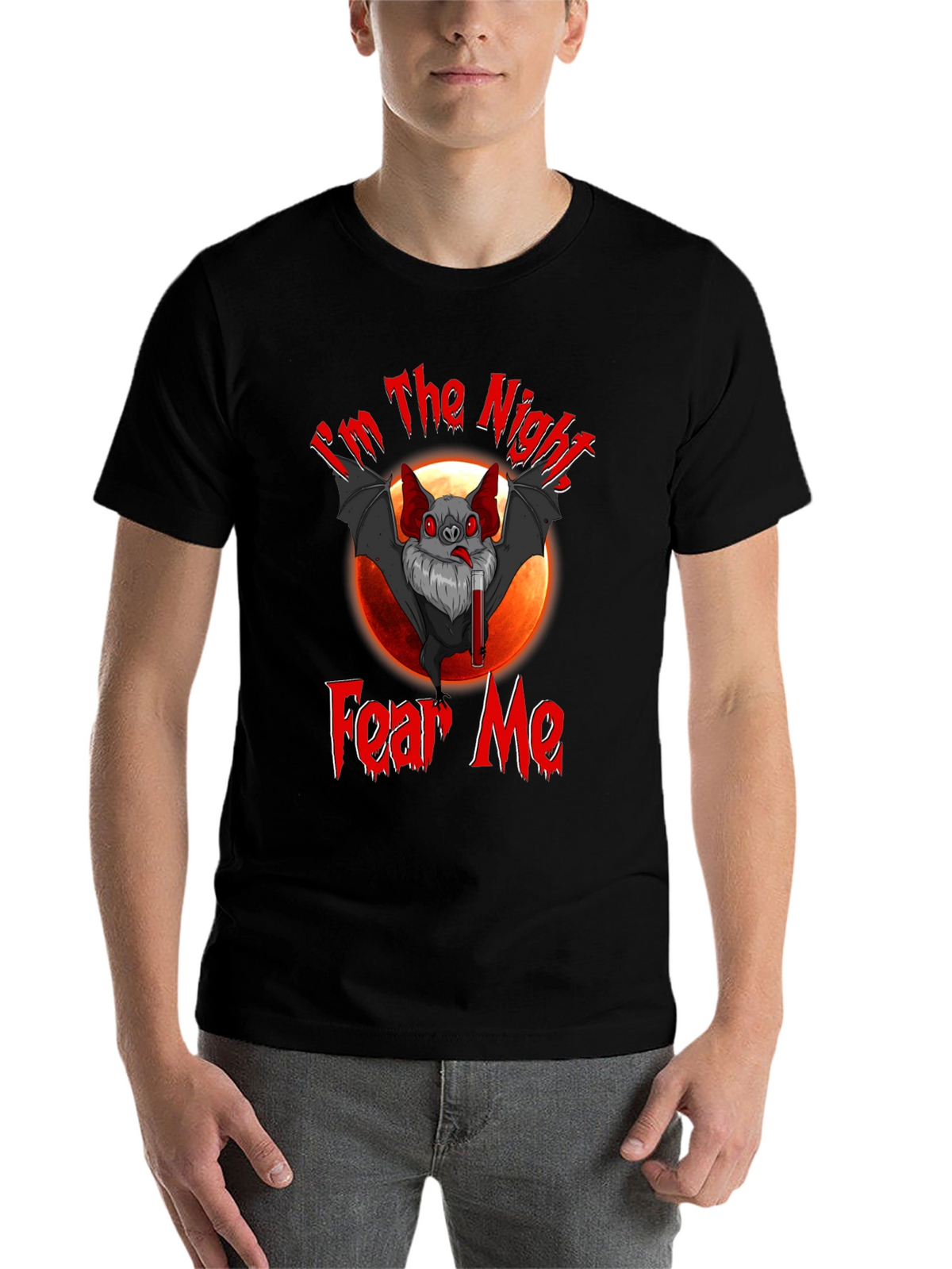 Im The Night Fear Me Bat Graphic T-Shirt