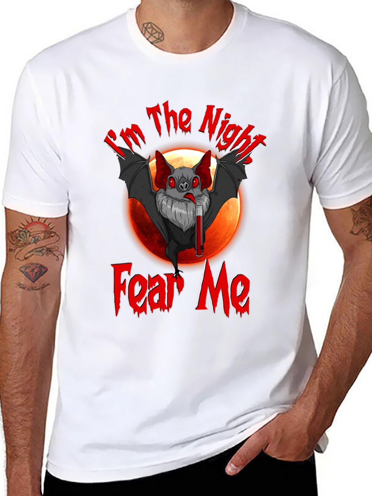 Im The Night Fear Me Bat Graphic T-Shirt
