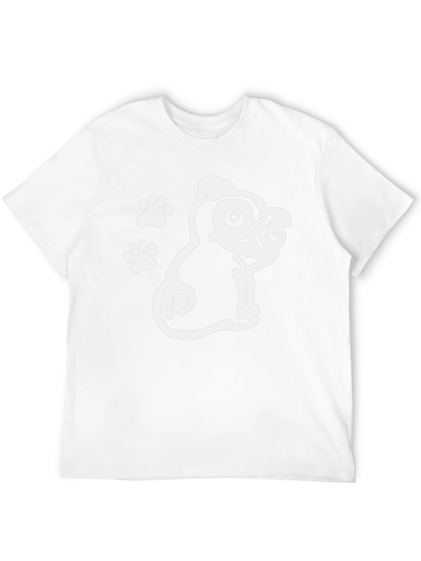 Cute Dog Graphic Print Black T-Shirt