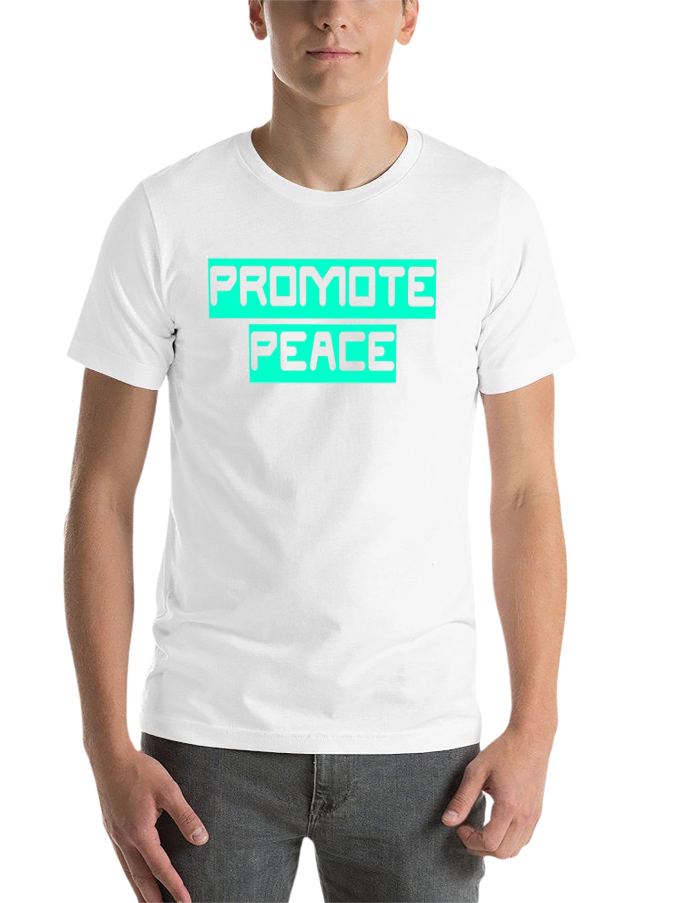 Promote Peace Graphic T-Shirt - Black