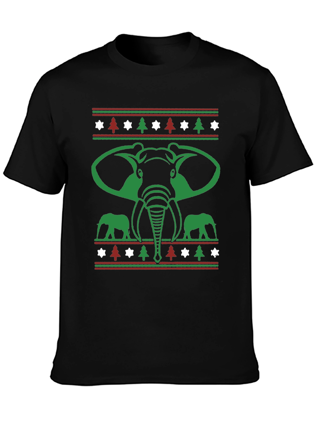 Elephant Christmas Holiday T-Shirt