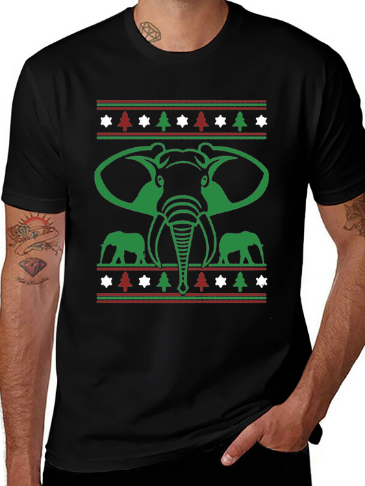 Elephant Christmas Holiday T-Shirt