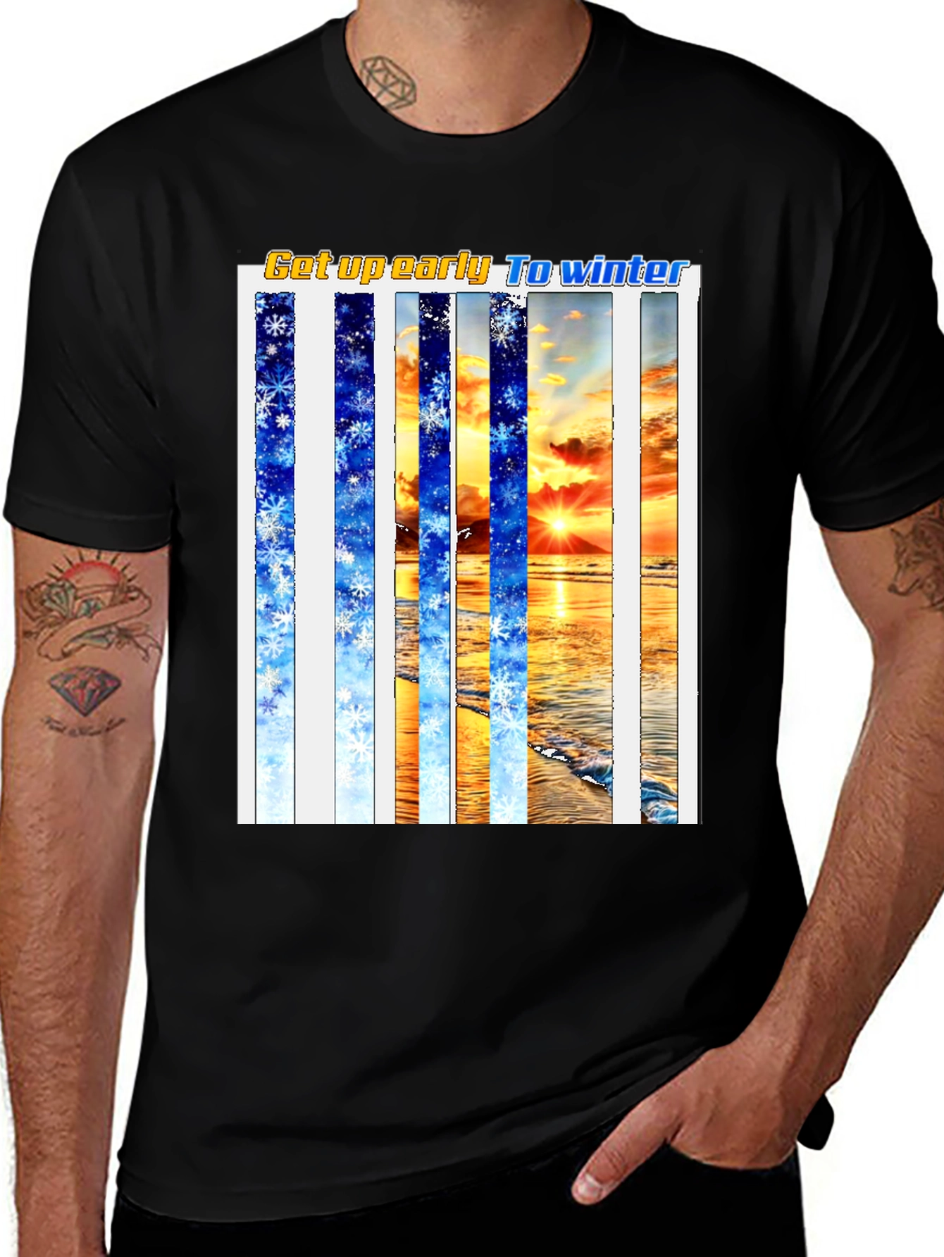 Winter Beach T-Shirt - Get Up Early