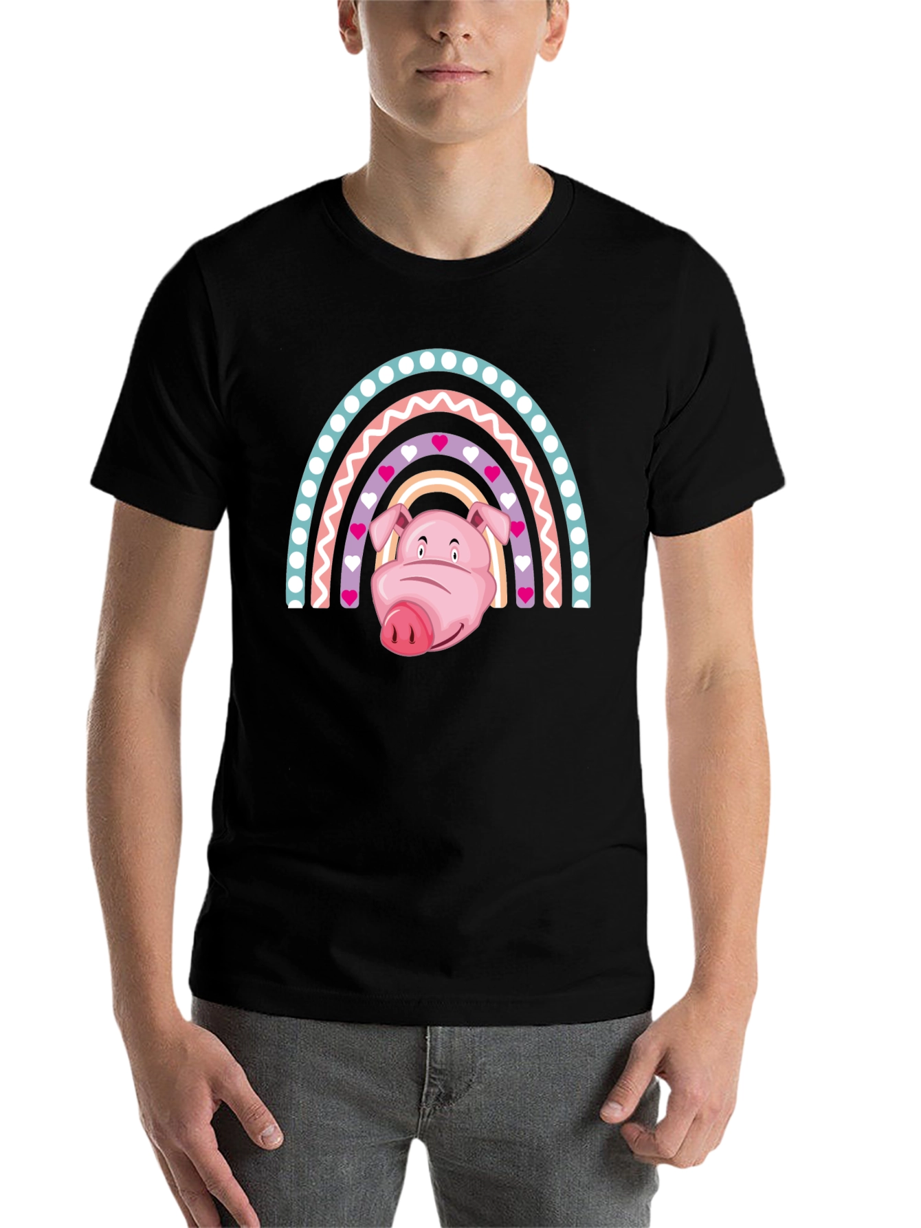 Rainbow Pig Graphic Tee