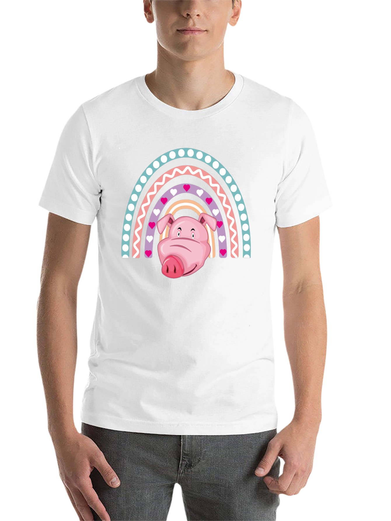 Rainbow Pig Graphic Tee