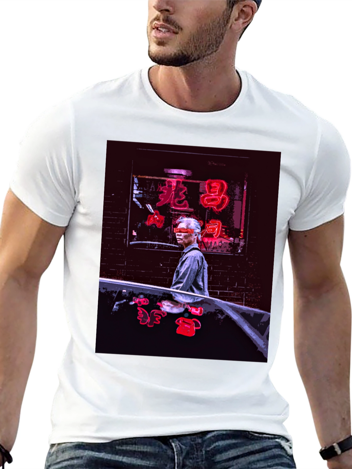 Neon Chinatown T-Shirt - Stylish Urban Graphic Tee