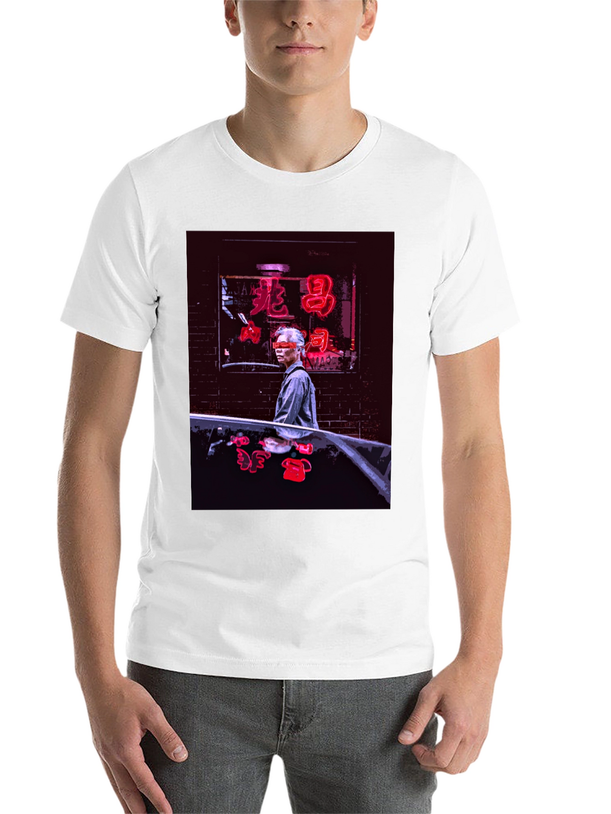 Neon Chinatown T-Shirt - Stylish Urban Graphic Tee