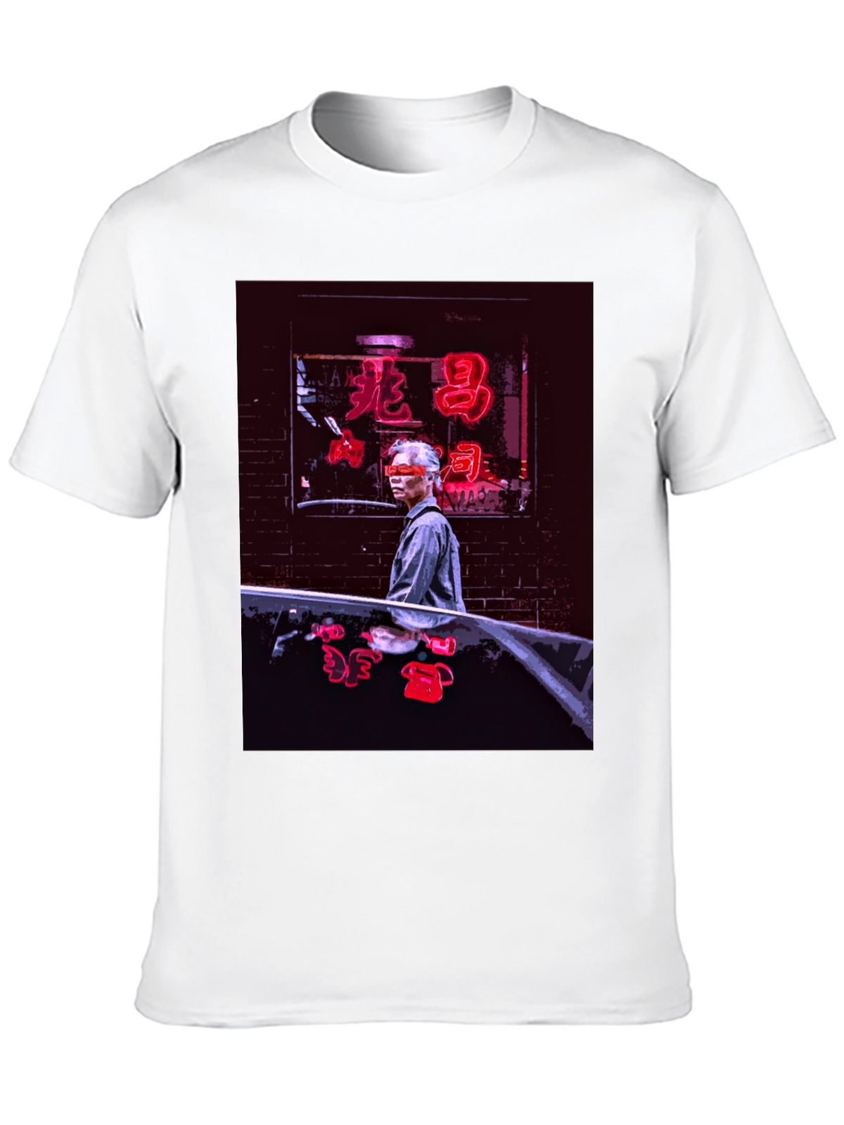 Neon Chinatown T-Shirt - Stylish Urban Graphic Tee